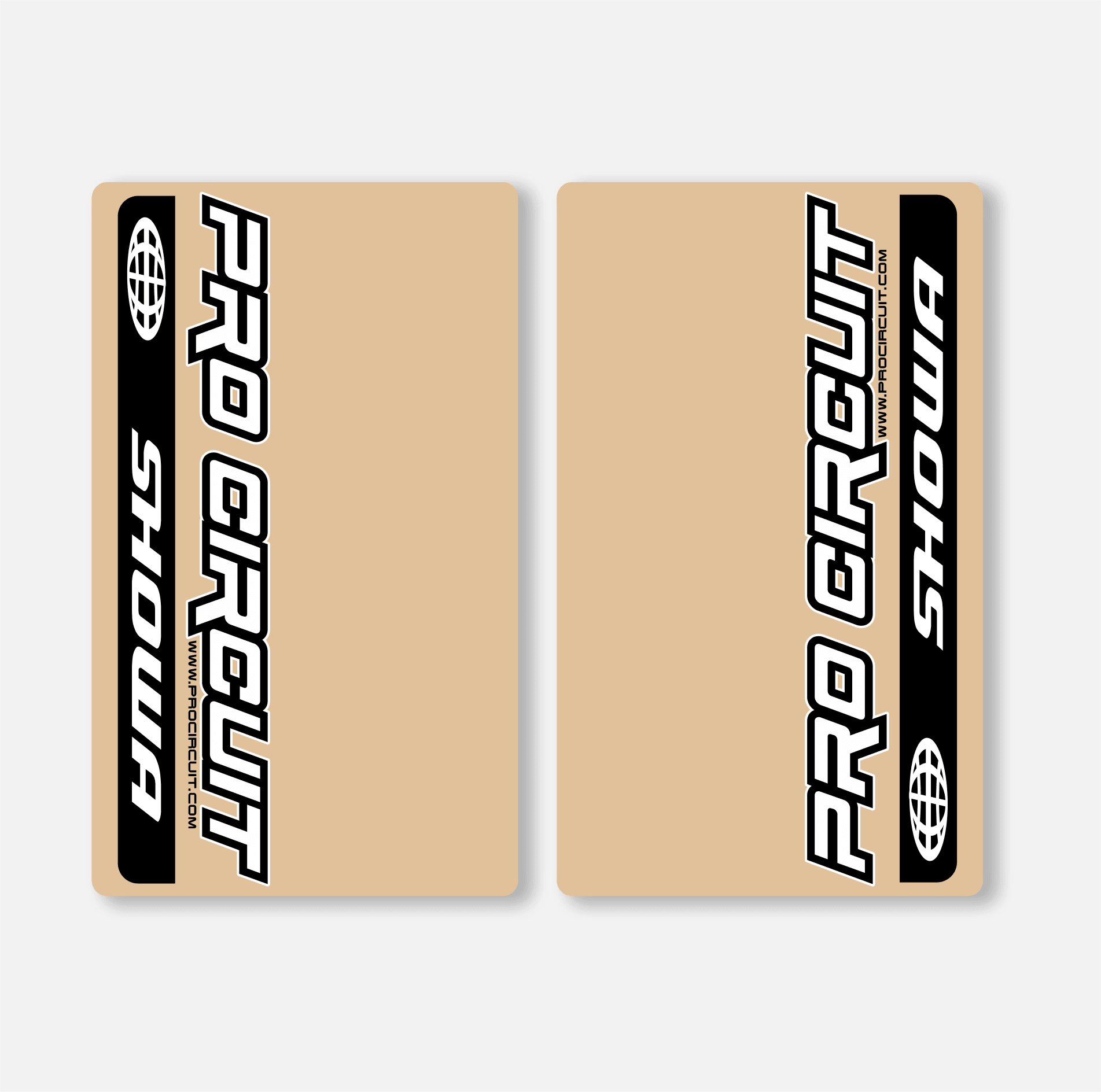 SHOWA FORK DECALS CLEAR - PRO CIRCUIT - BLACK - ZERO9 MX GRAPHICS