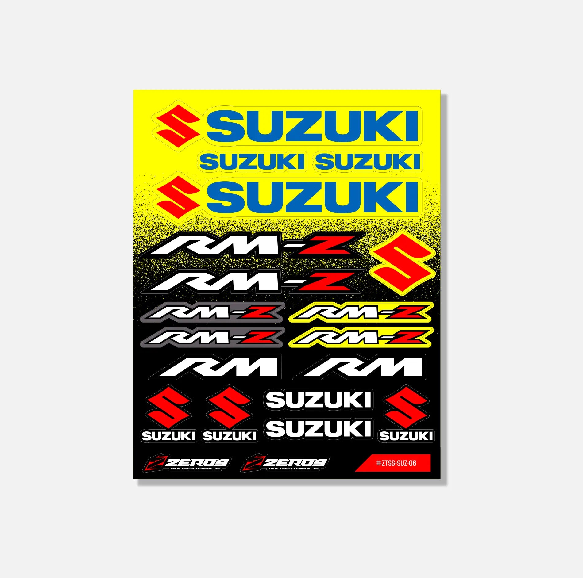 SUZUKI STICKER SHEET - 06 THIN STICKER SHEET