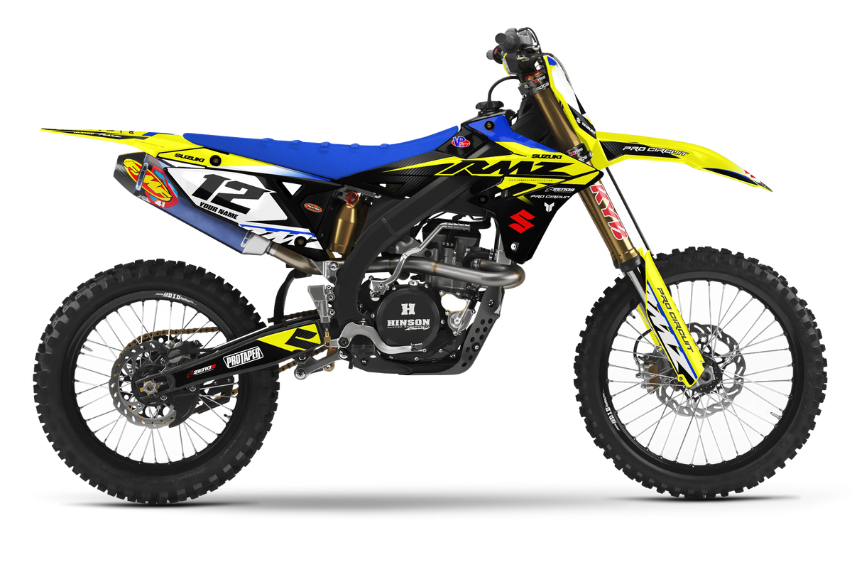 Suzuki Graphics Kit - RACE | Yellow/Black GRAPHIC KIT
