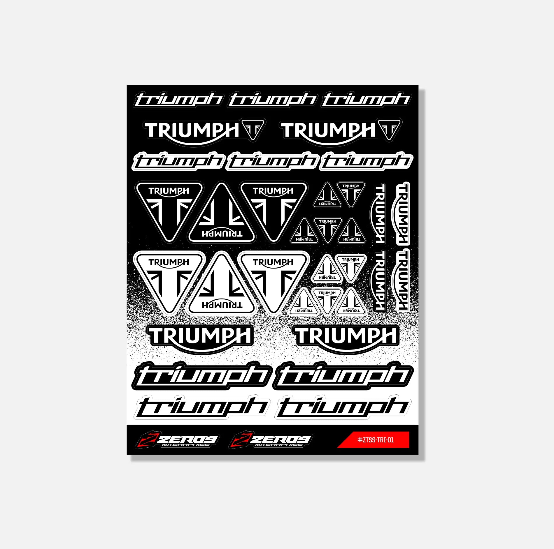 TRIUMPH STICKER SHEET - 01 THIN STICKER SHEET