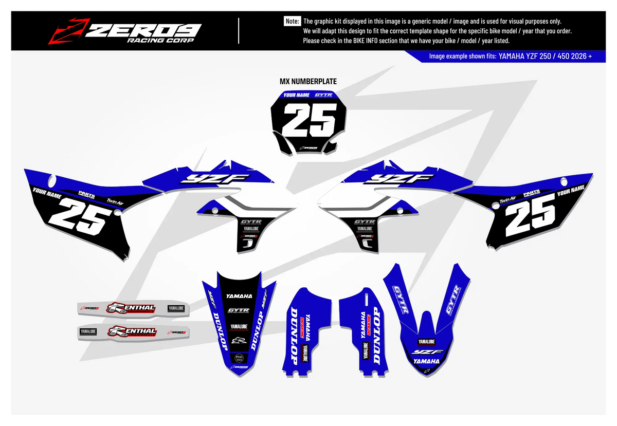 Yamaha Graphics Kit - 70th ANNIVERSARY | Blue GRAPHIC KIT
