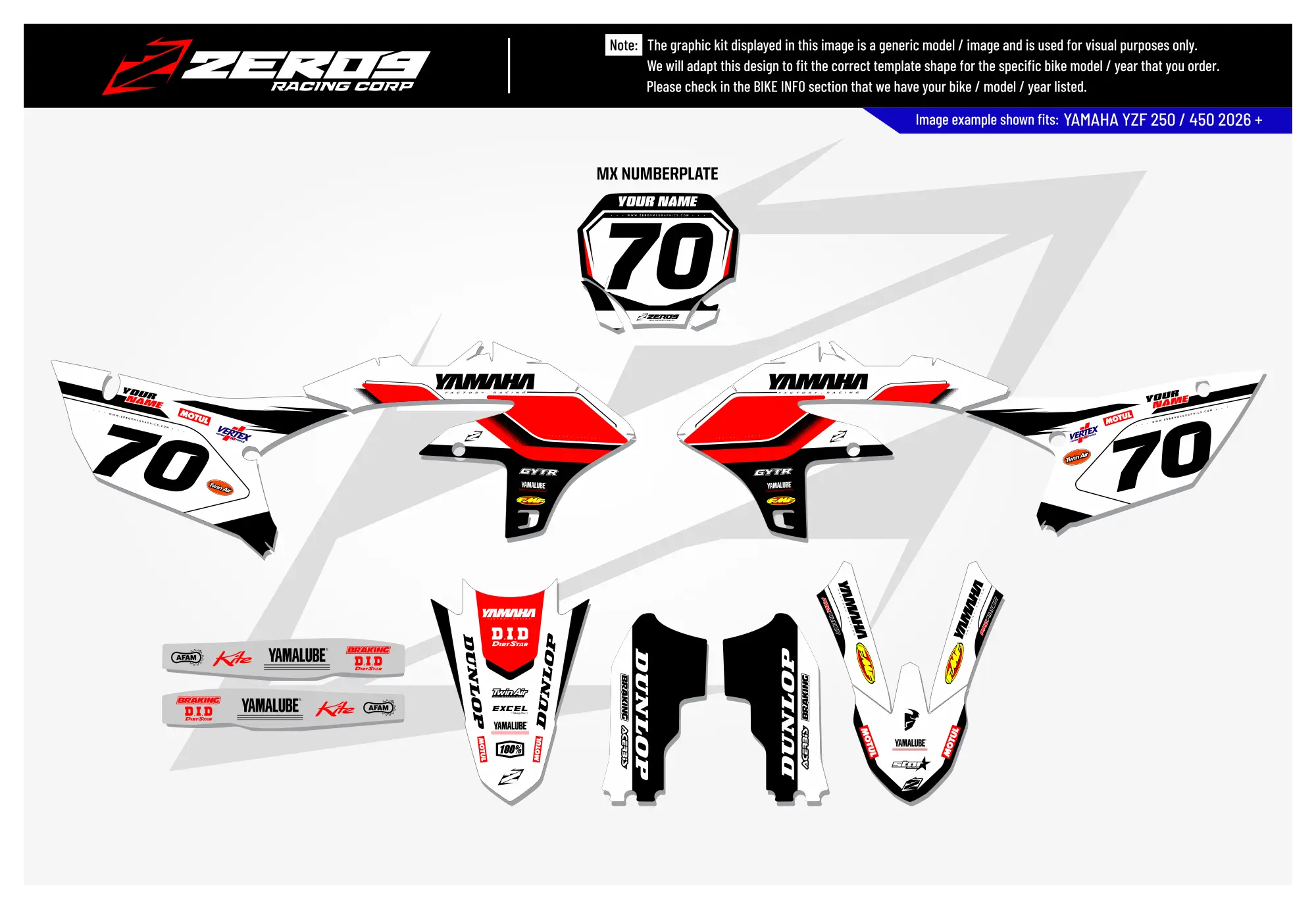 Yamaha Graphics Kit - 70th ANNIVERSARY | Race GRAPHIC KIT