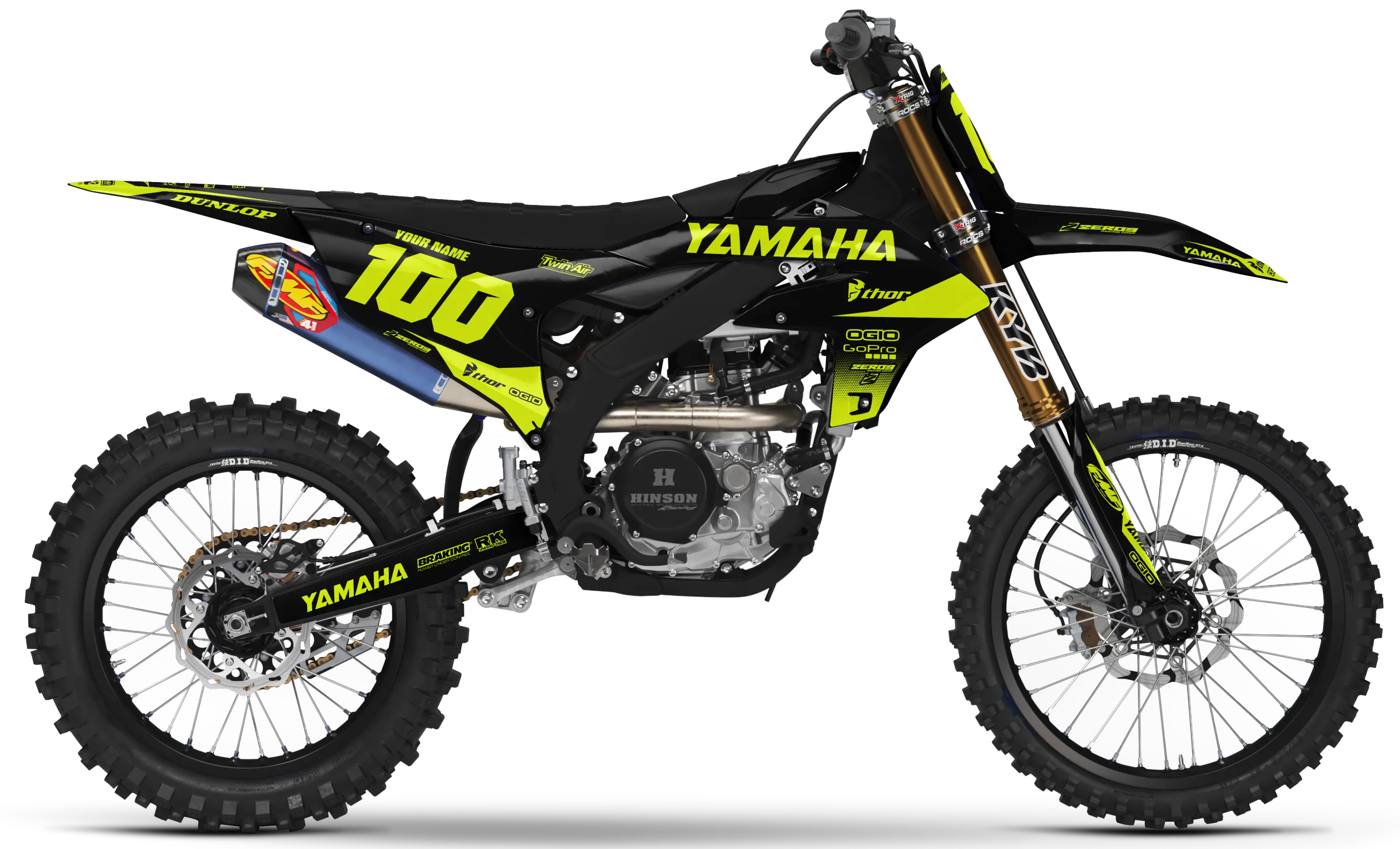 Yamaha Graphics Kit - BLOK | Black/Vivid Yellow GRAPHIC KIT
