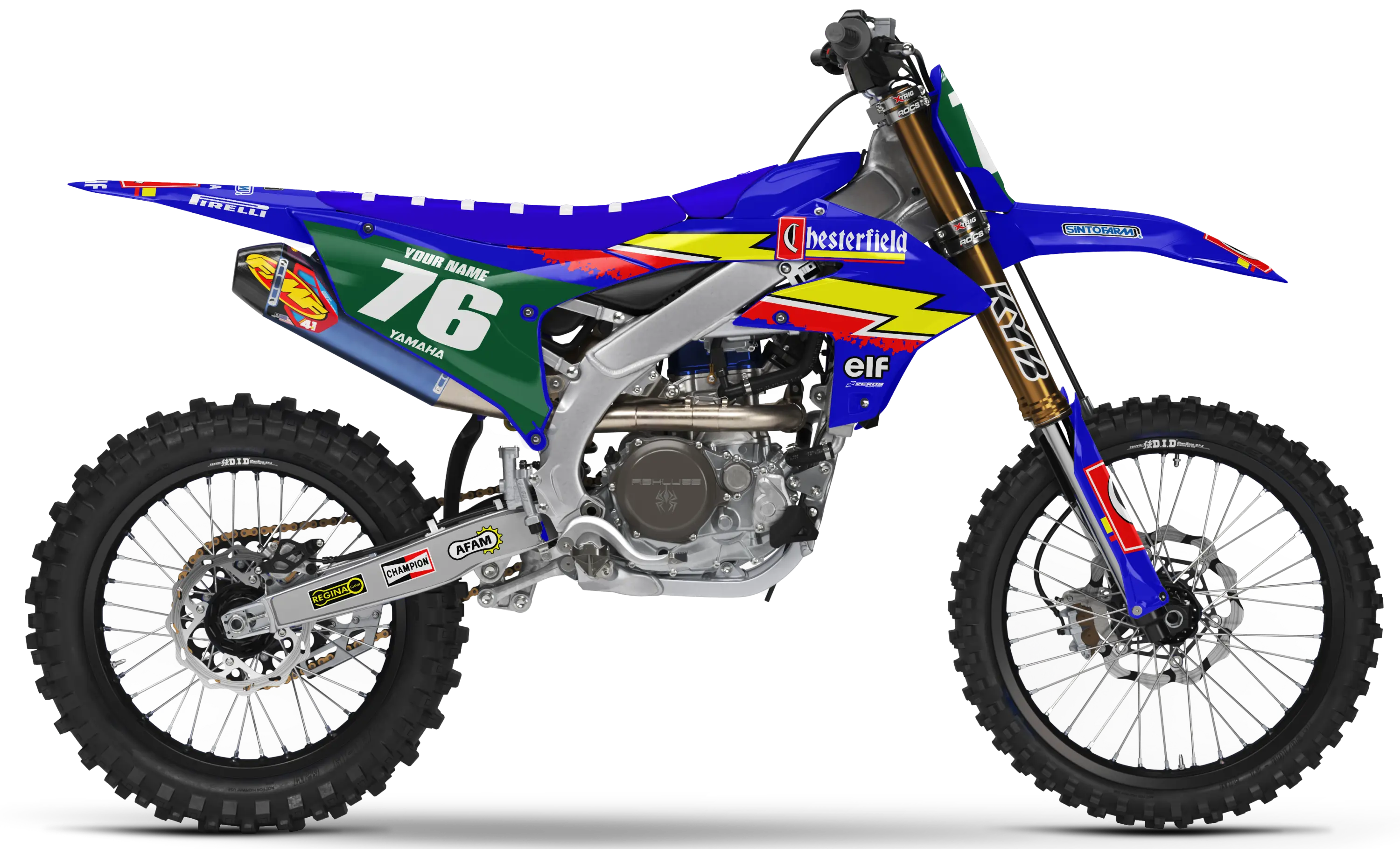 Yamaha Graphics Kit - CHESTERFIELD | Blue GRAPHIC KIT