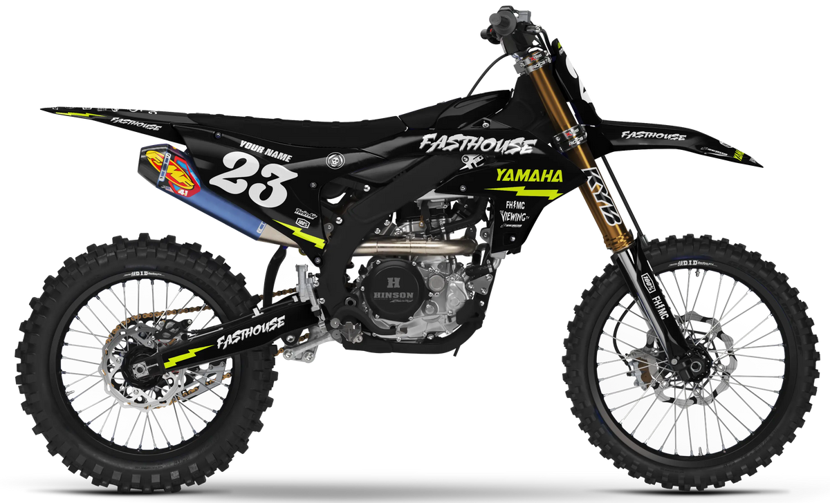 Yamaha Graphics Kit - FASTHOUSE | Black GRAPHIC KIT