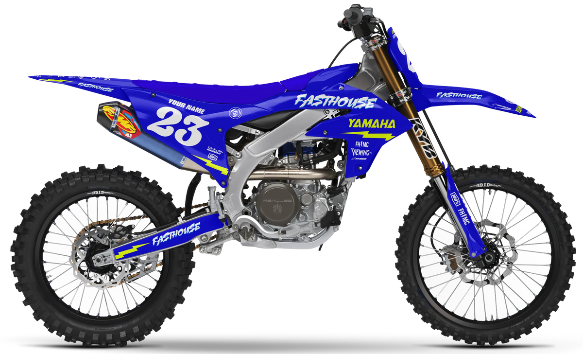 Yamaha Graphics Kit - FASTHOUSE | Blue GRAPHIC KIT