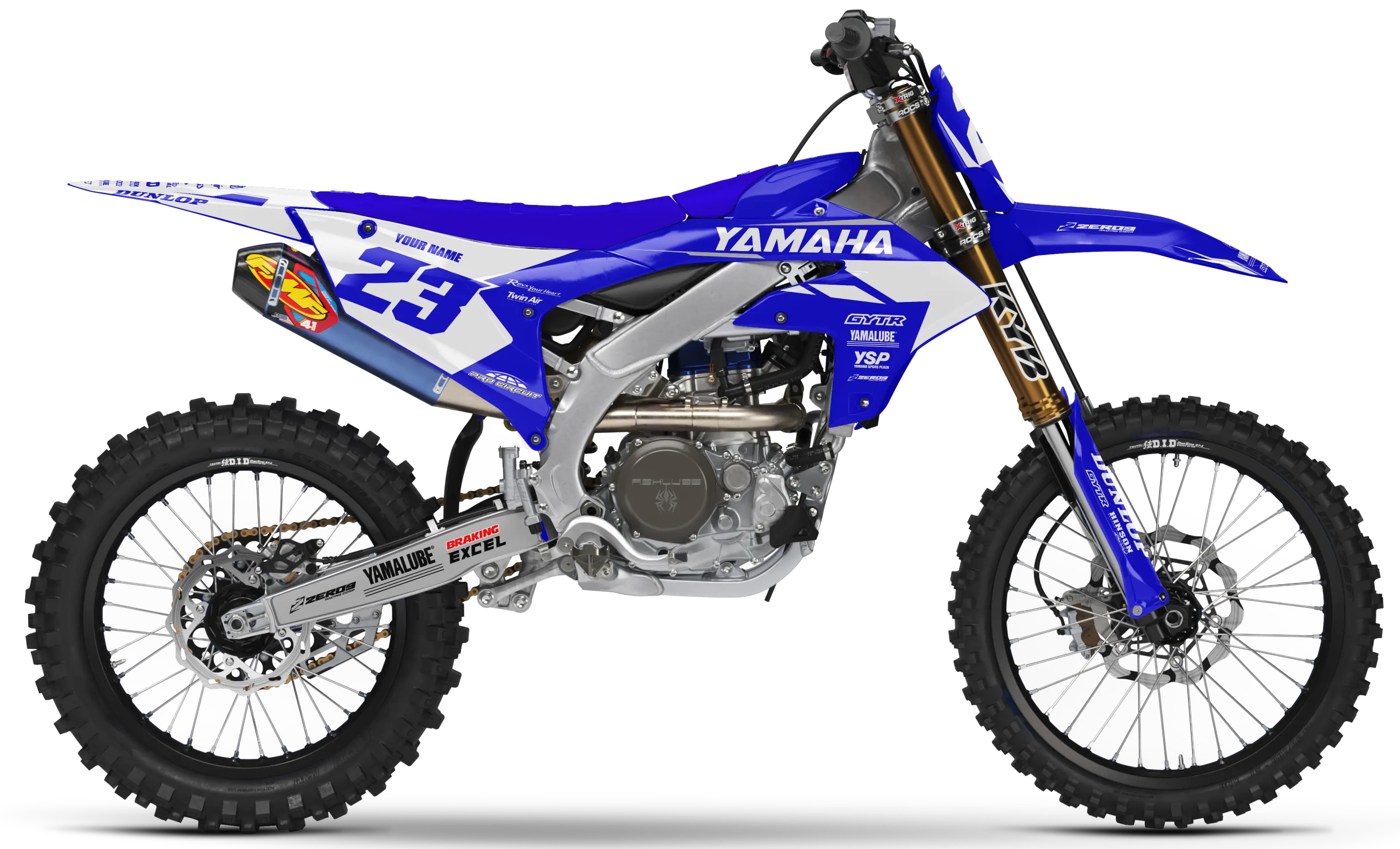Yamaha Graphics Kit - FLOW | Blue/White GRAPHIC KIT