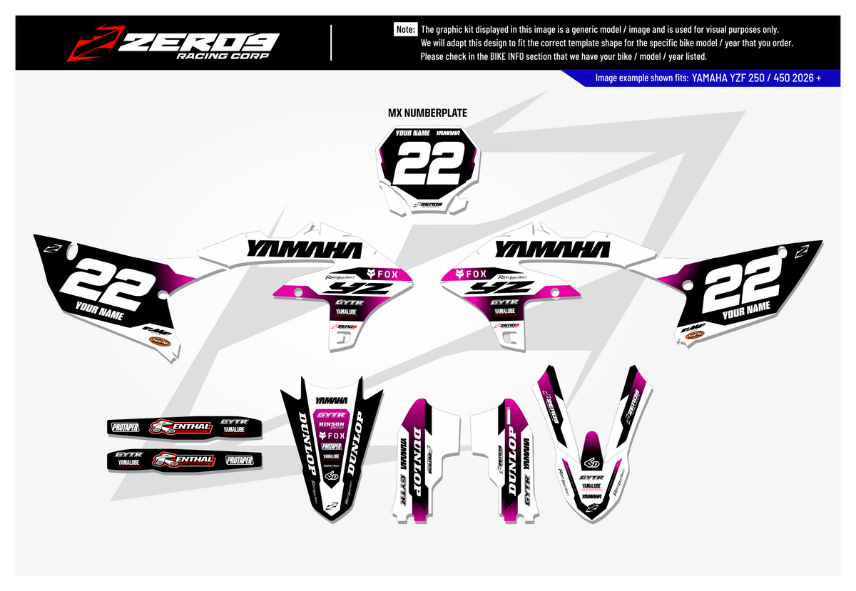 Yamaha Graphics Kit - NOVA | Black GRAPHIC KIT