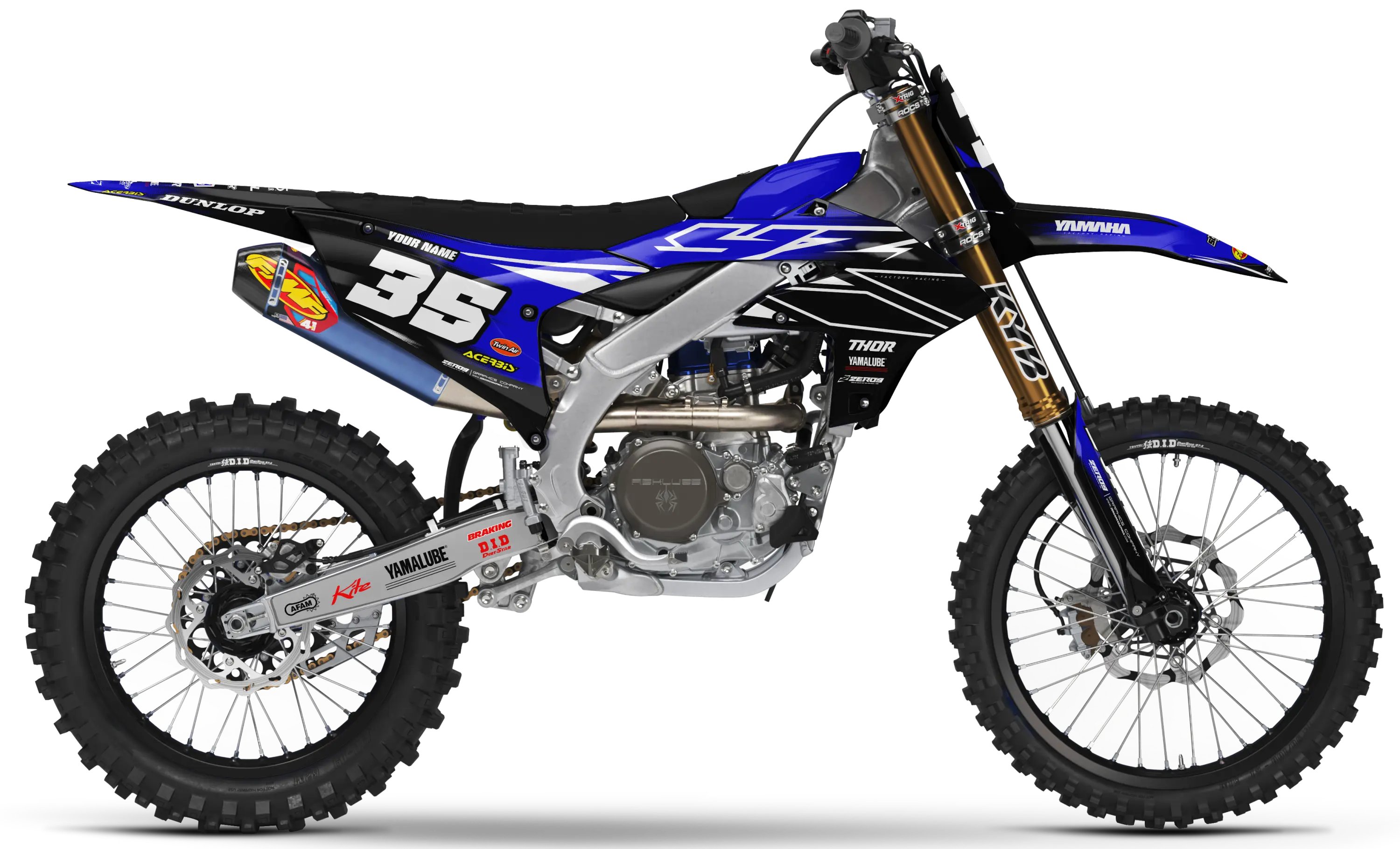 Yamaha Graphics Kit - POWR | Black GRAPHIC KIT