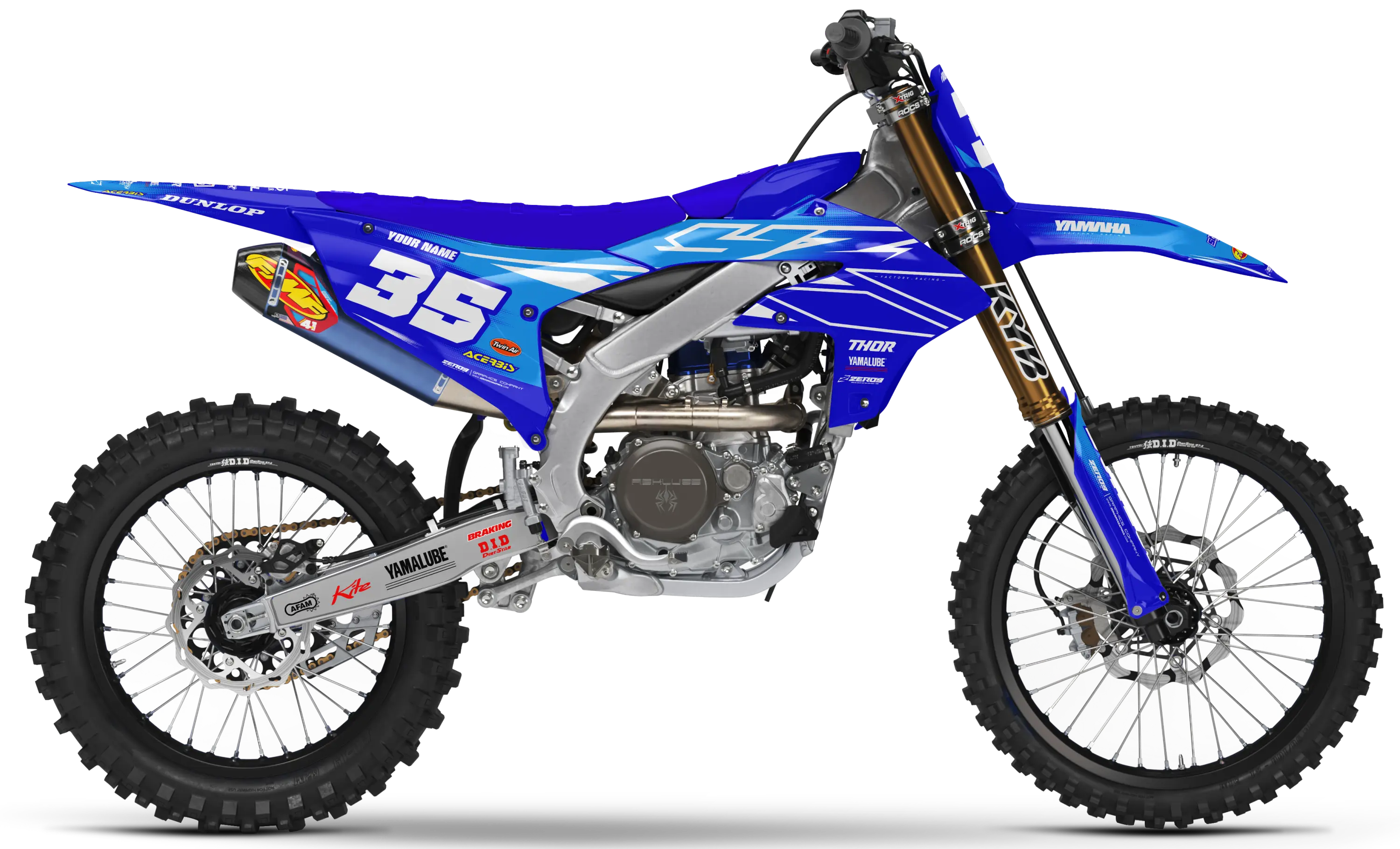 Yamaha Graphics Kit - POWR | Blue GRAPHIC KIT