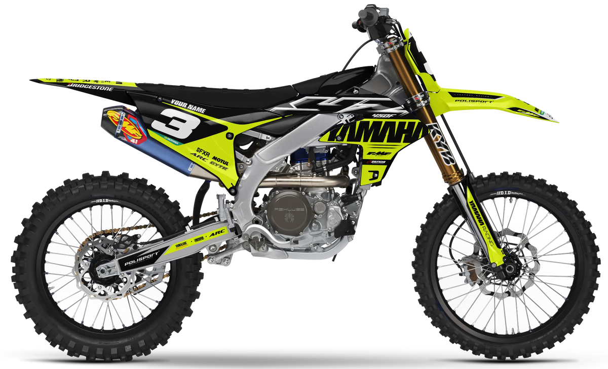 Yamaha Graphics Kit - RACE | Black/Vivid Yellow GRAPHIC KIT