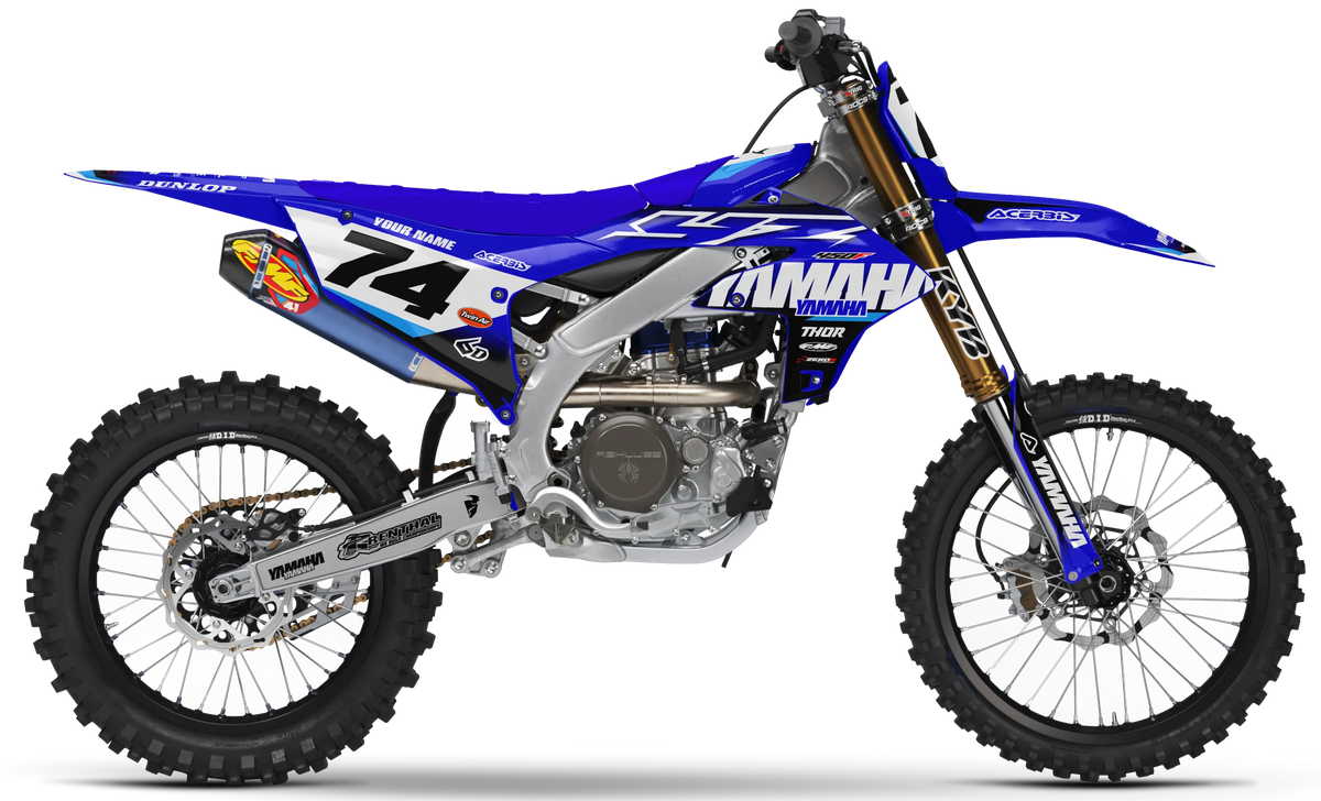 Yamaha Graphics Kit - RUSH | Blue/Blue GRAPHIC KIT