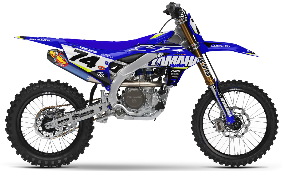 Yamaha Graphics Kit - RUSH | Blue/Vivid Yellow GRAPHIC KIT