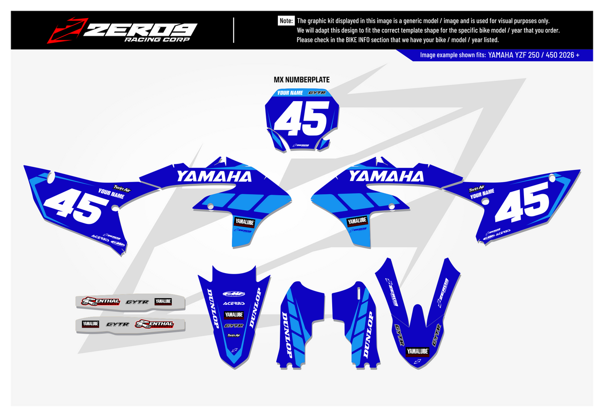 Yamaha Graphics Kit - SPEED | Blue GRAPHIC KIT