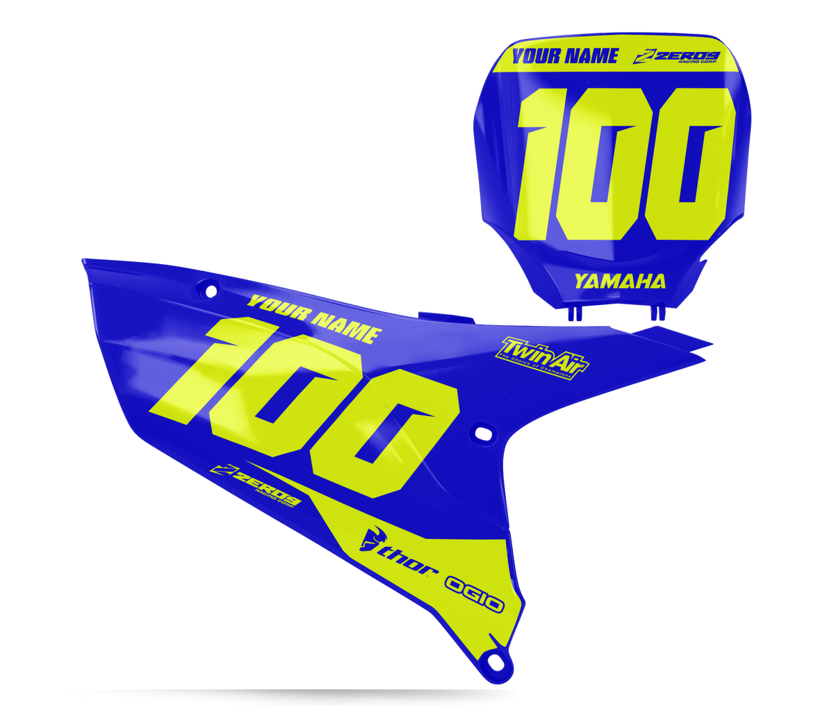 Yamaha Number Plates - Blok NUMBER PLATES