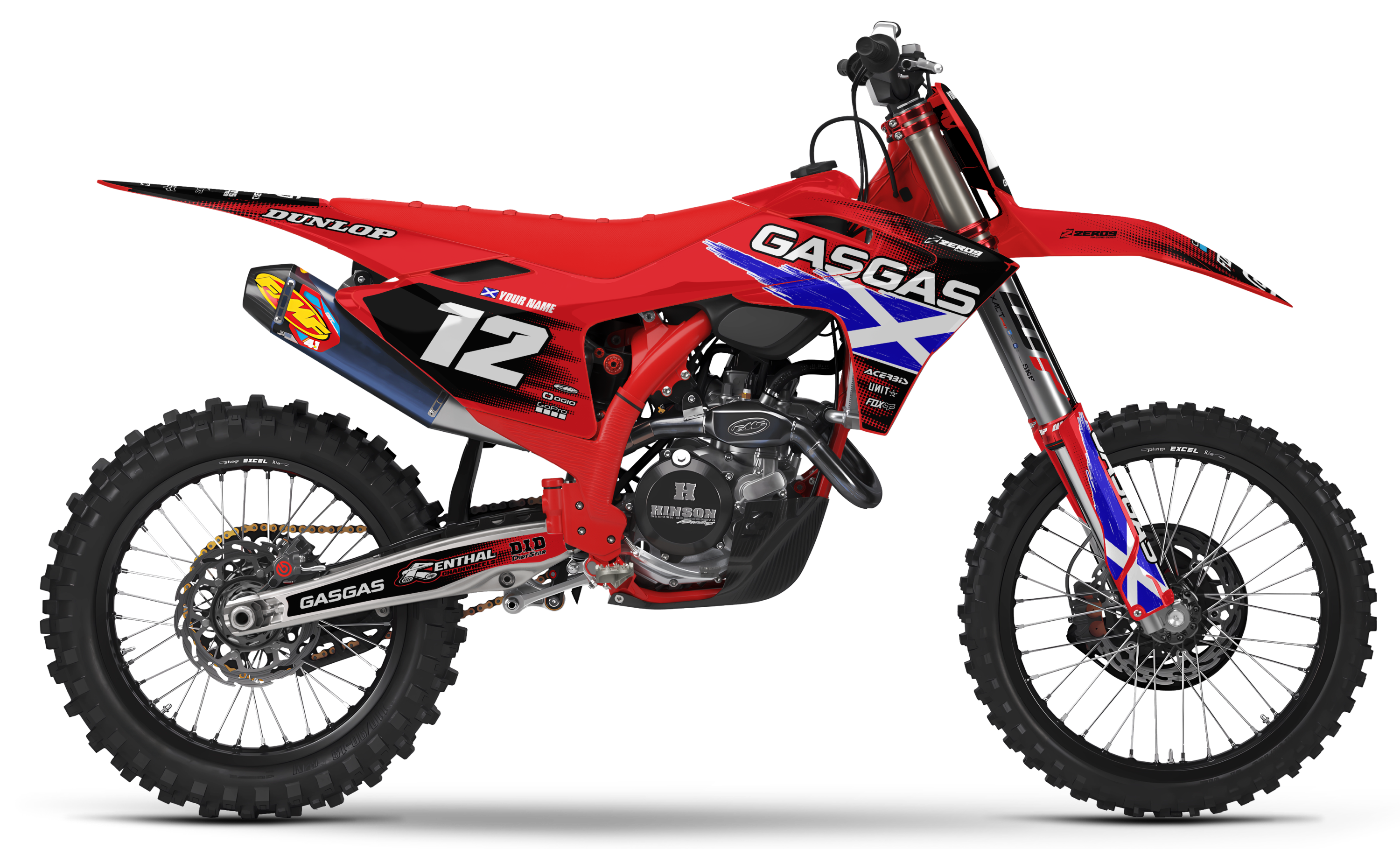 GASGAS Graphics Kit - PATRIOT SCOTLAND | Red