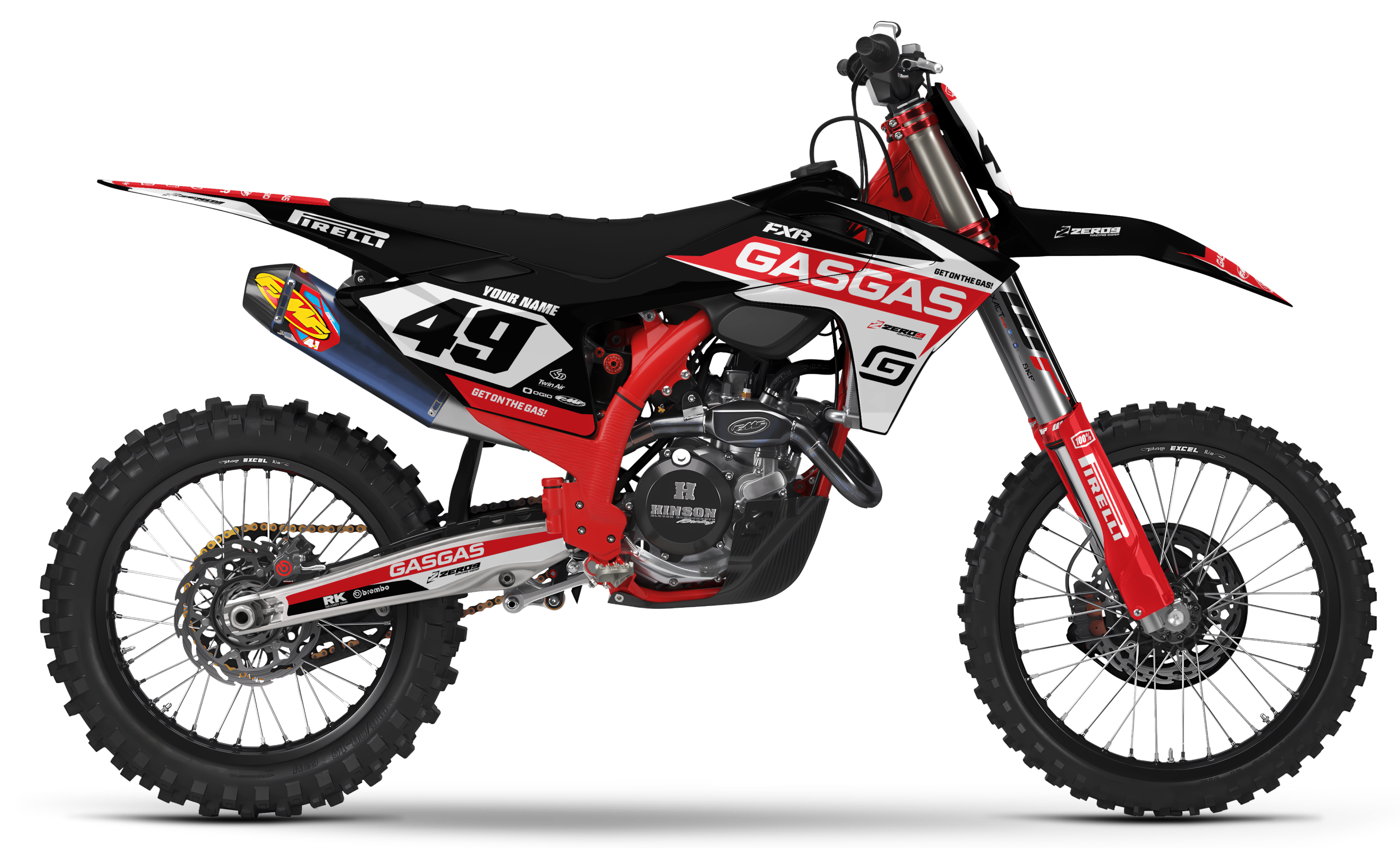 GASGAS Graphics Kit - RACE | Black