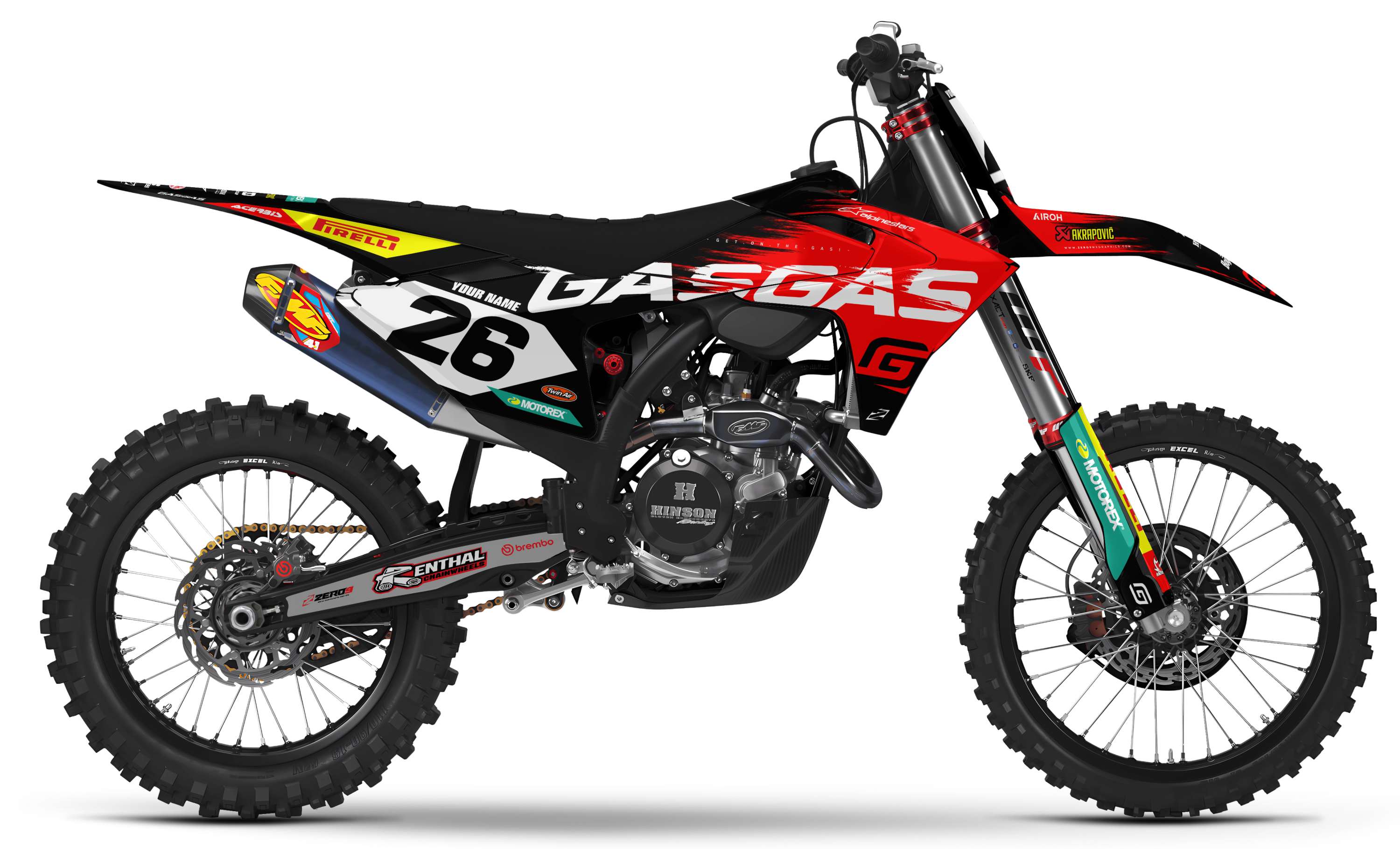 GASGAS Graphics Kit - RAGE | Black