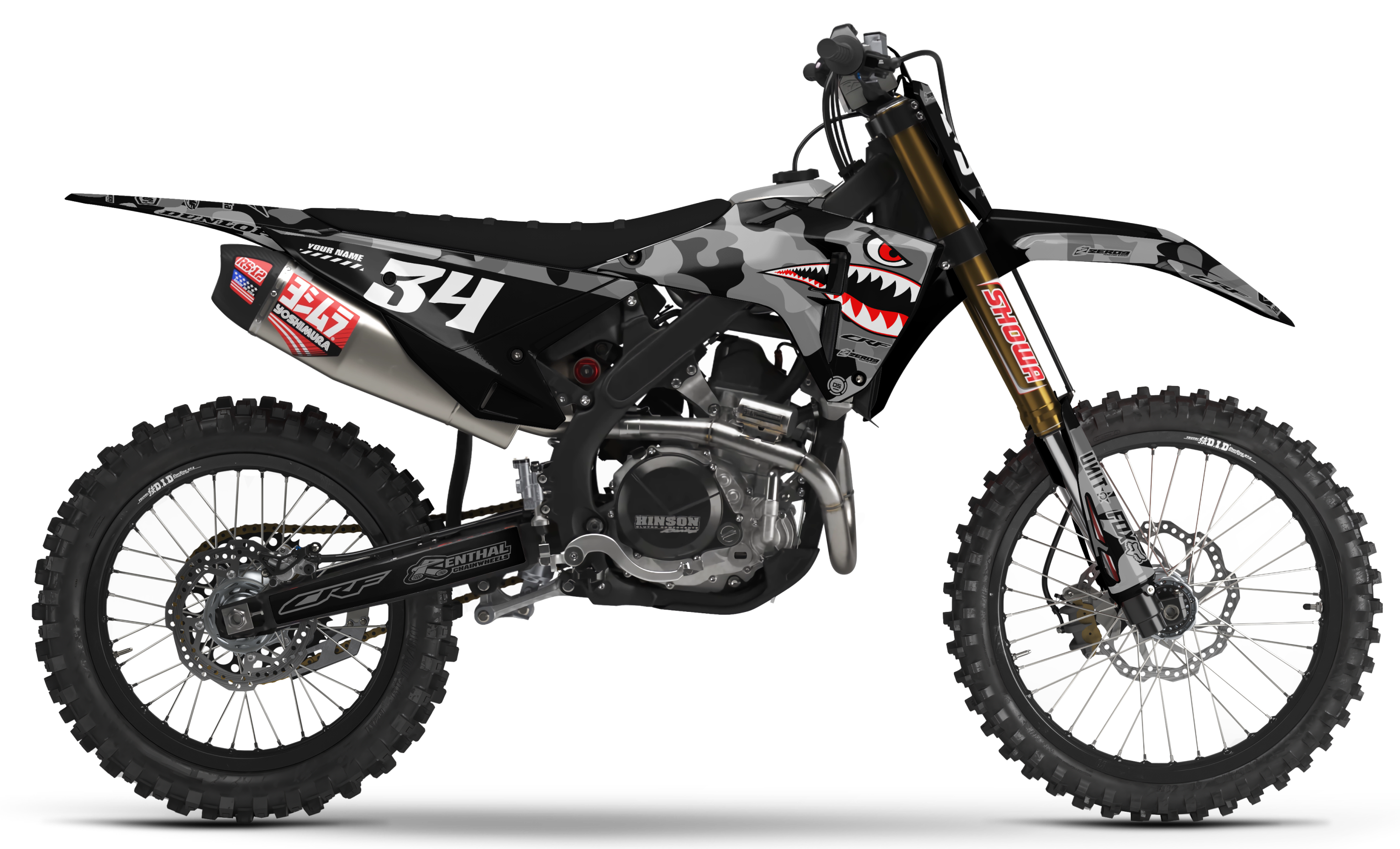 Honda Graphics Kit - BOMBER | Black