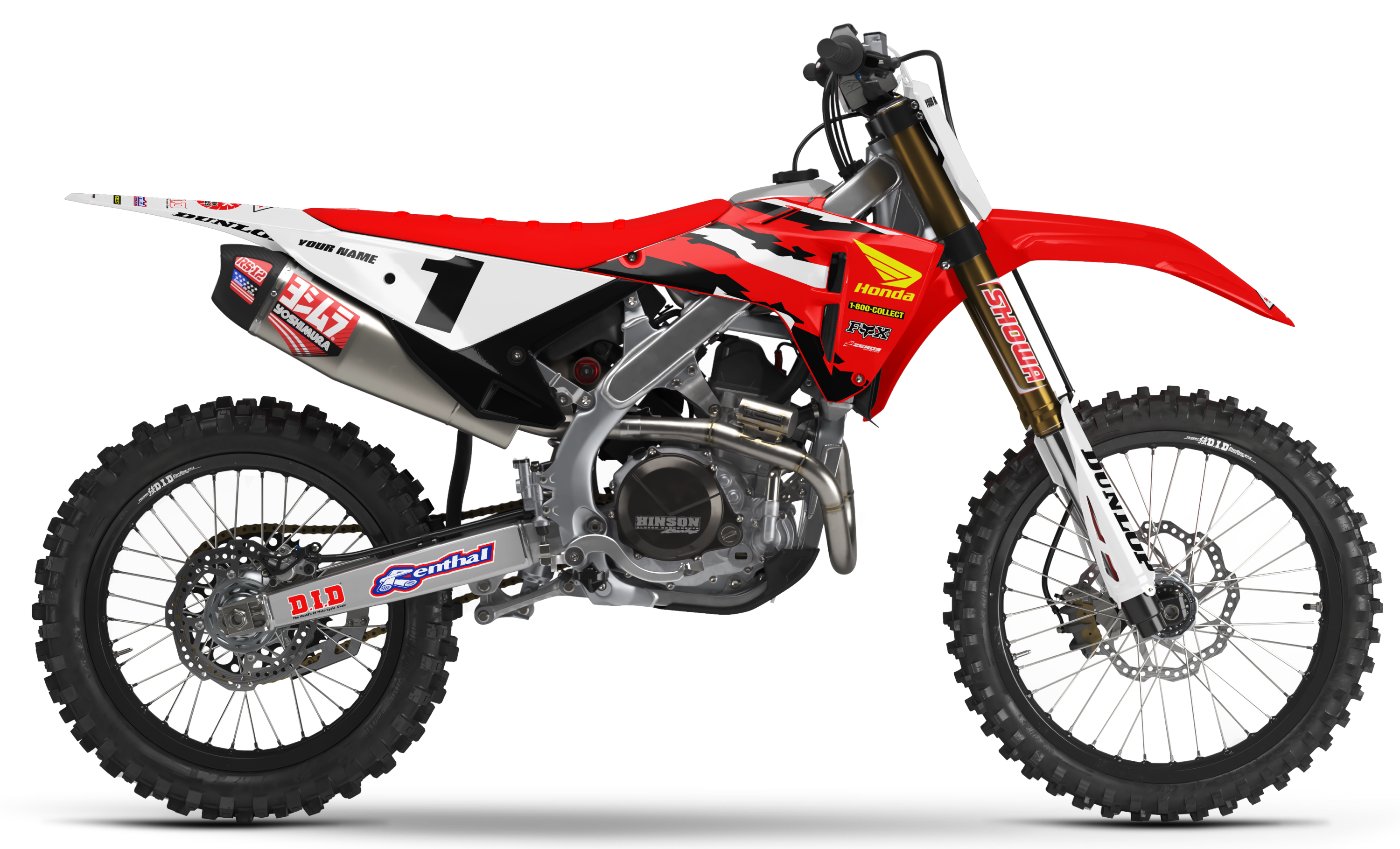 Honda Graphics Kit - MCGRATH | Red