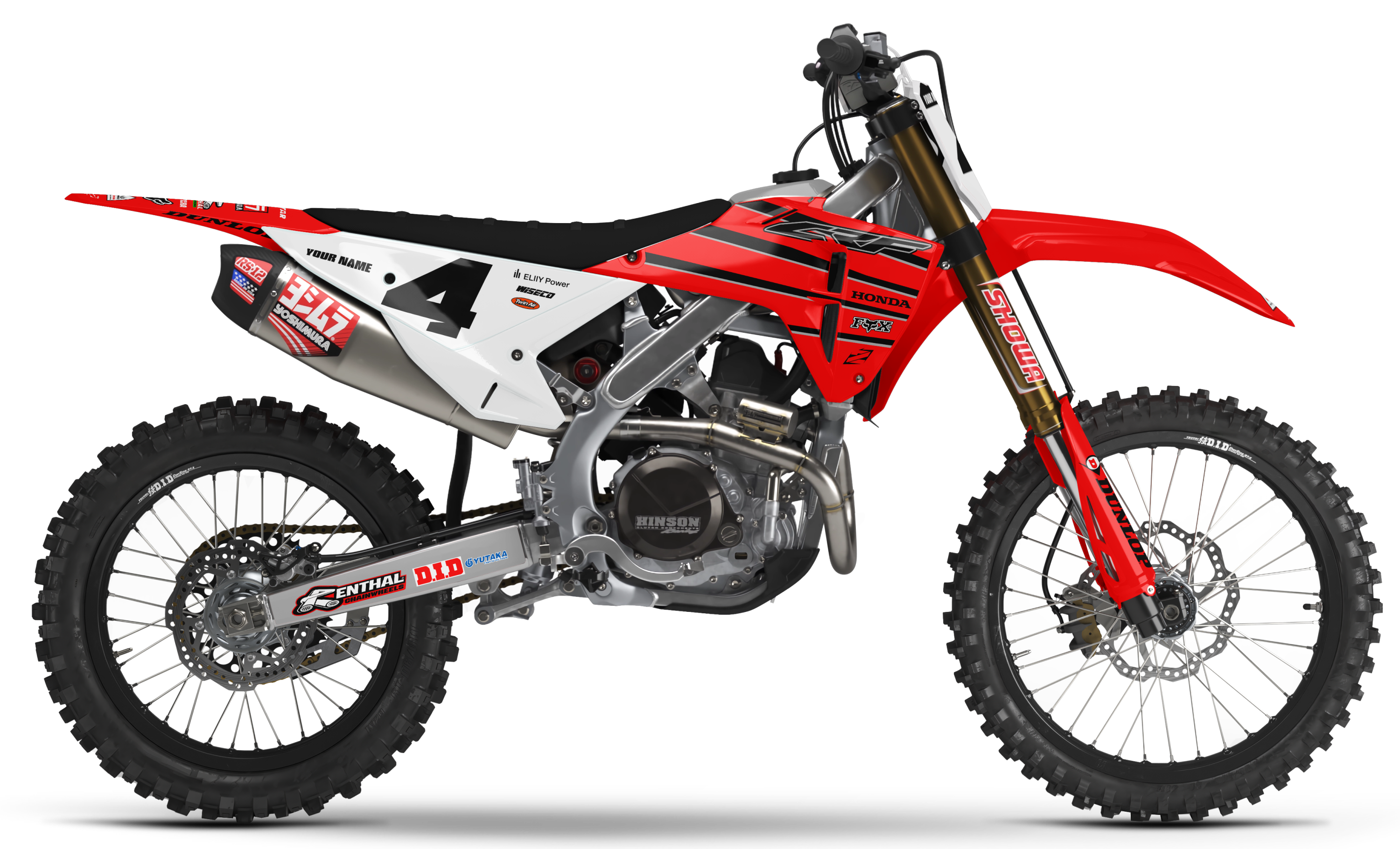 Honda Graphics Kit - RC | Red