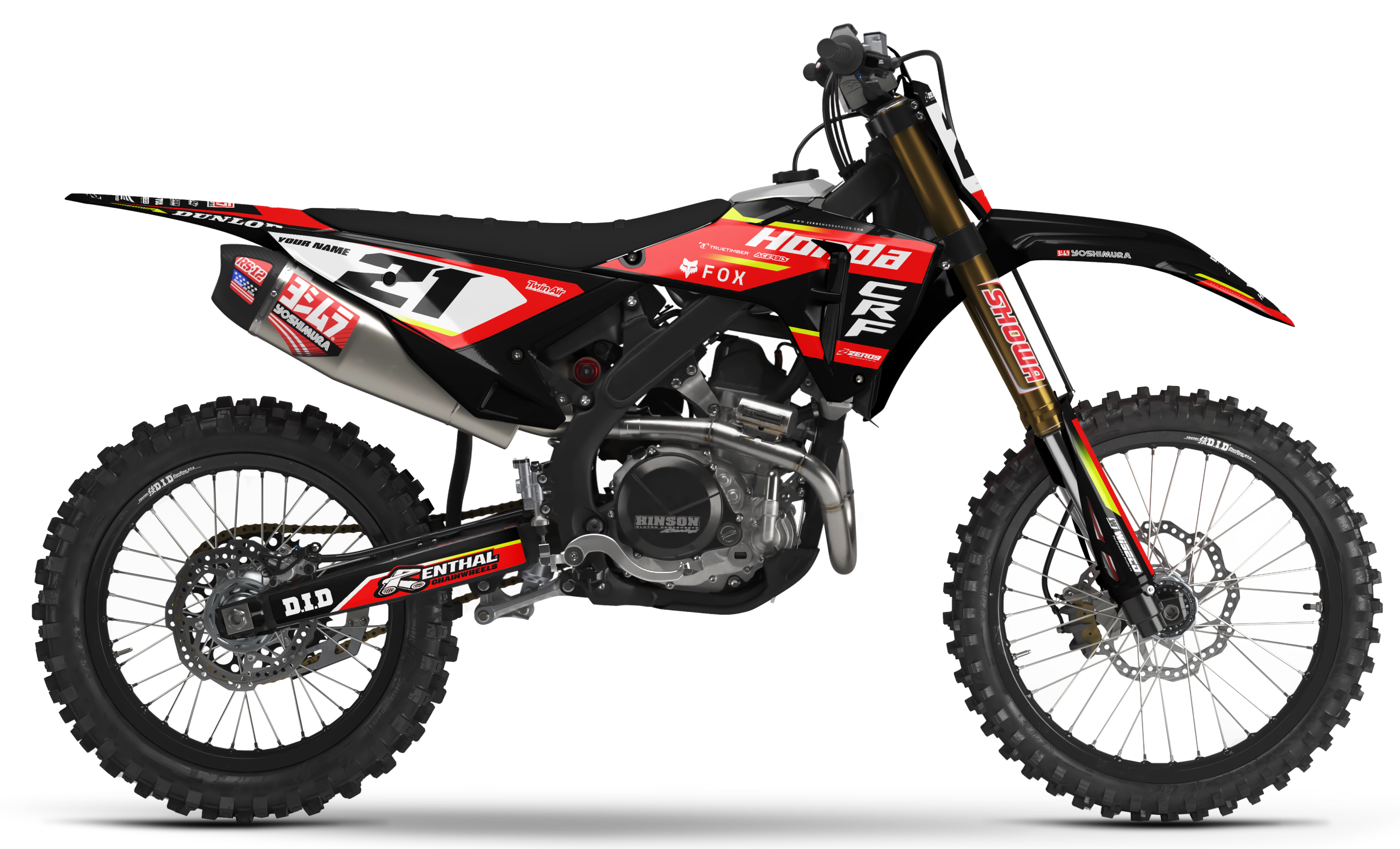 Honda Graphics Kit - STUX | Black