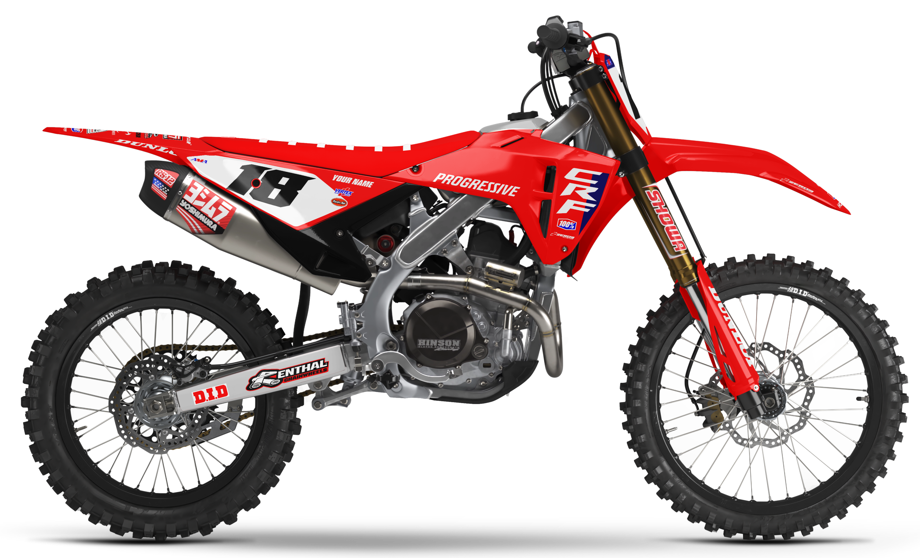 Honda Graphics Kit - TEAM 25 | Red