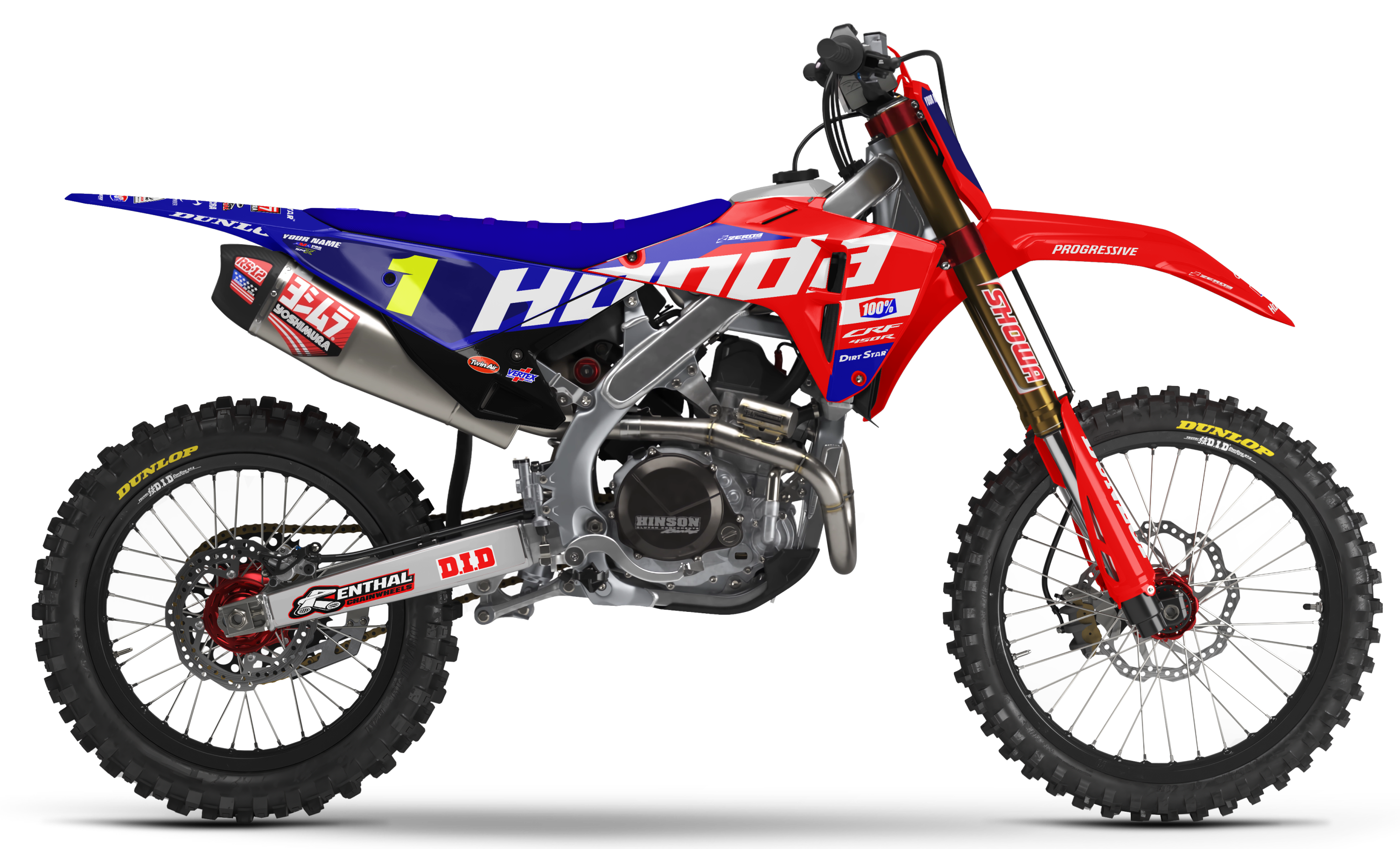 Honda Graphics Kit - TEAM 27 | Red