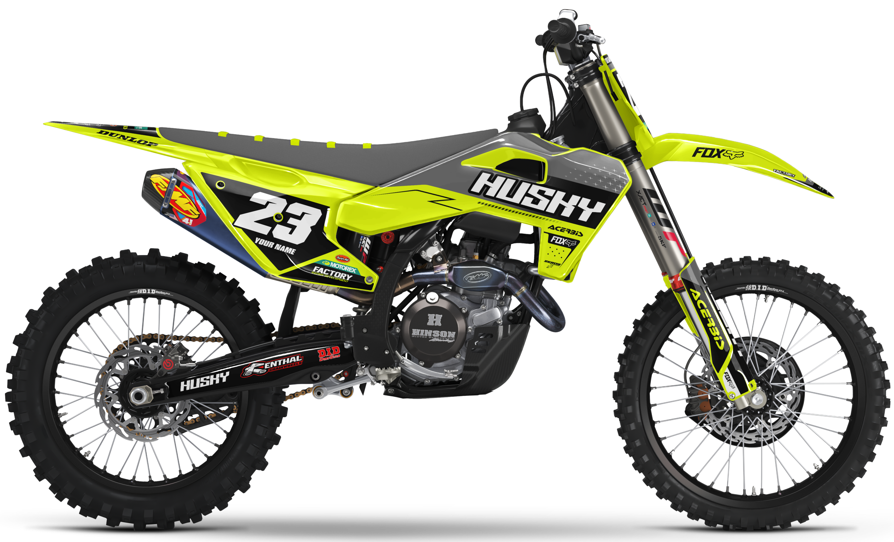 Husqvarna Graphics Kit - AXIS | Vivid Yellow