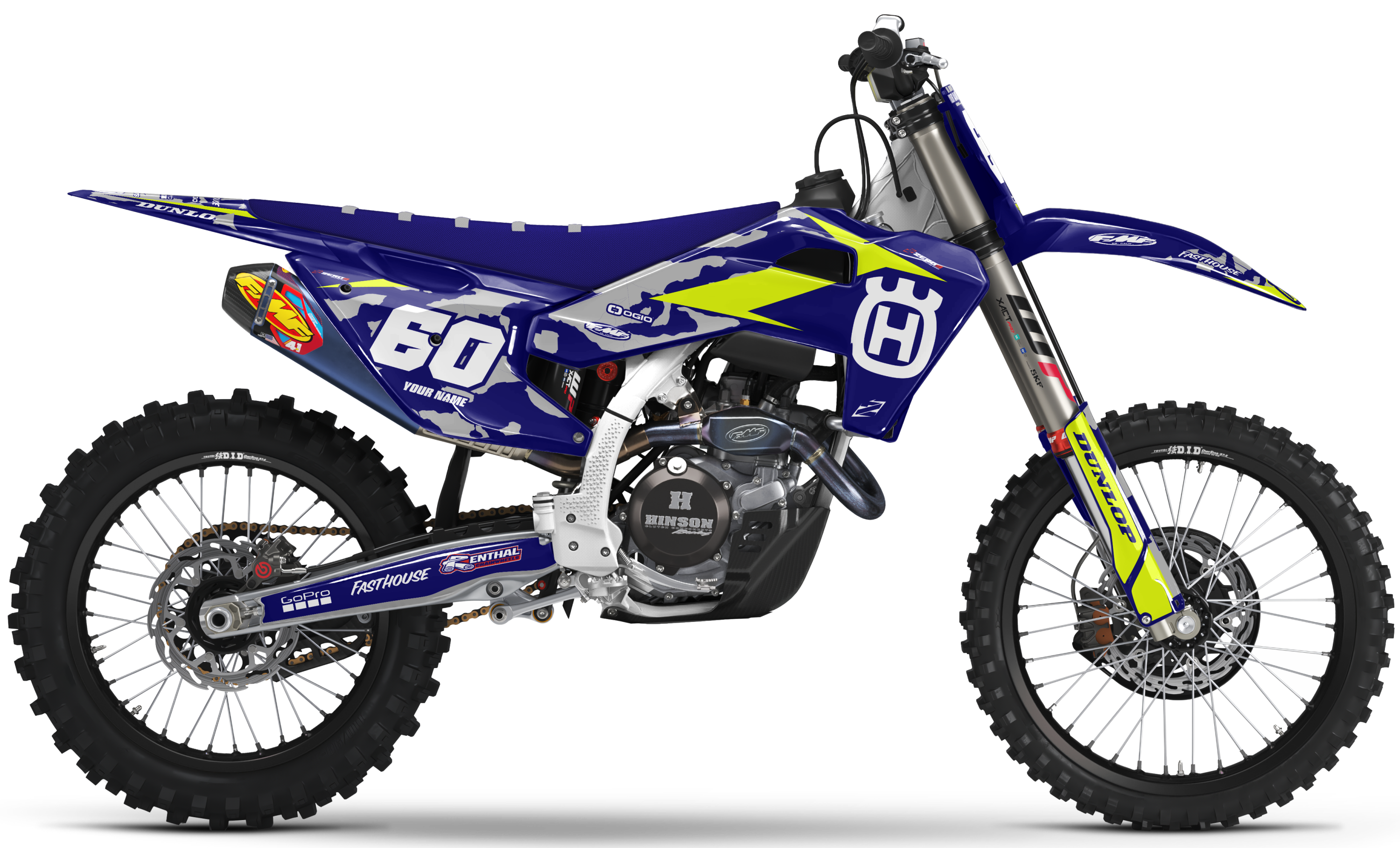 Husqvarna Graphics Kit - CAMO | Blue
