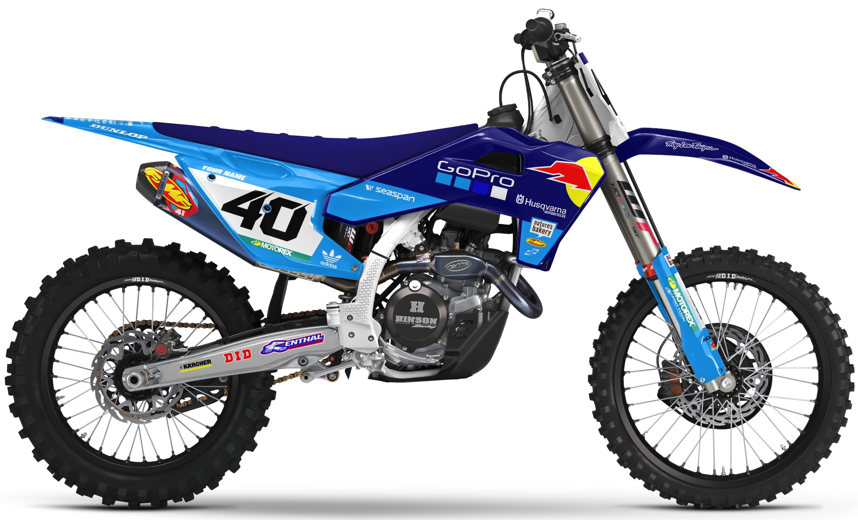 Husqvarna Graphics Kit - GO PRO | Blue