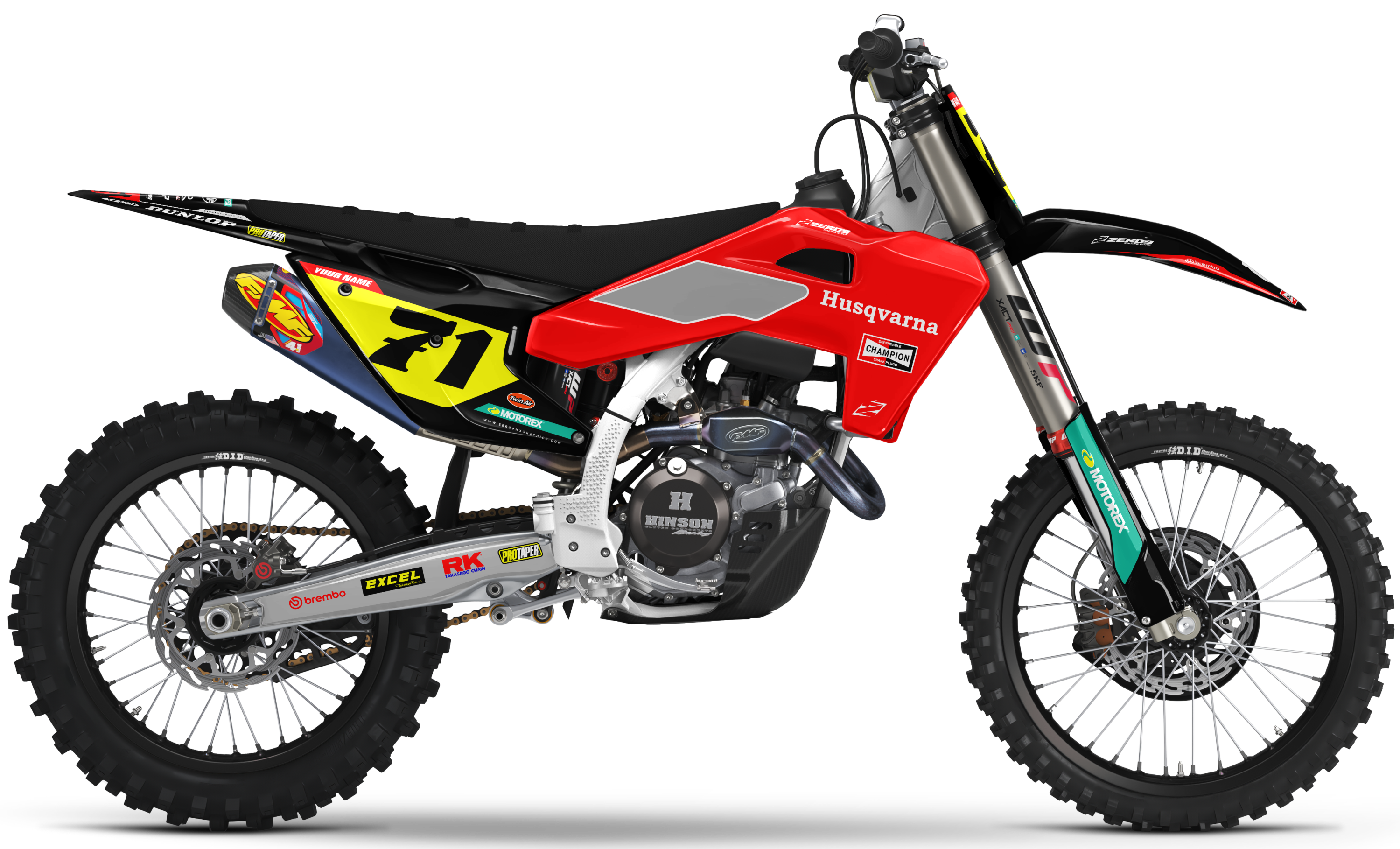 Husqvarna Graphics Kit - MCQUEEN | Black/Red