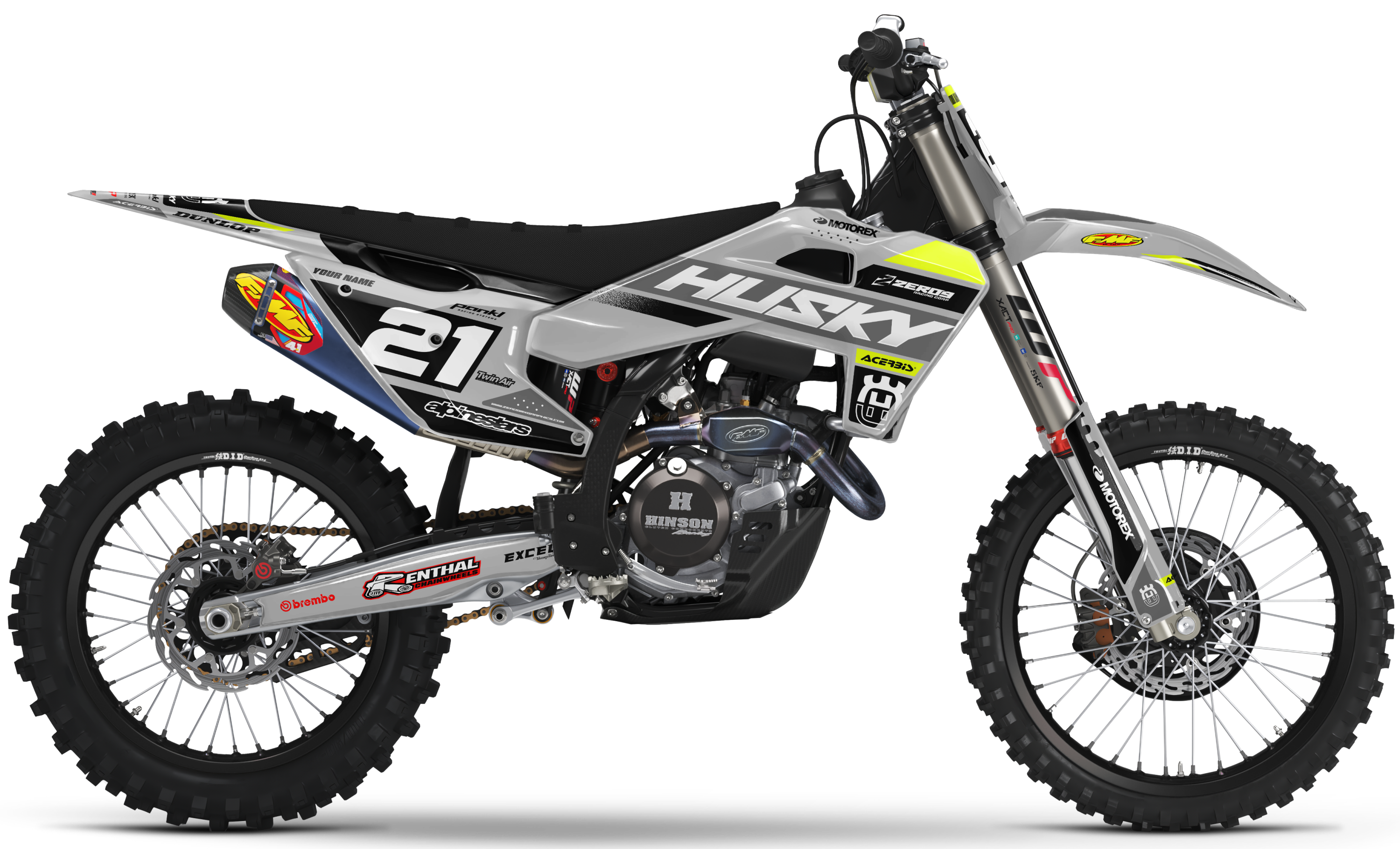 Husqvarna Graphics Kit - RIZE | Grey