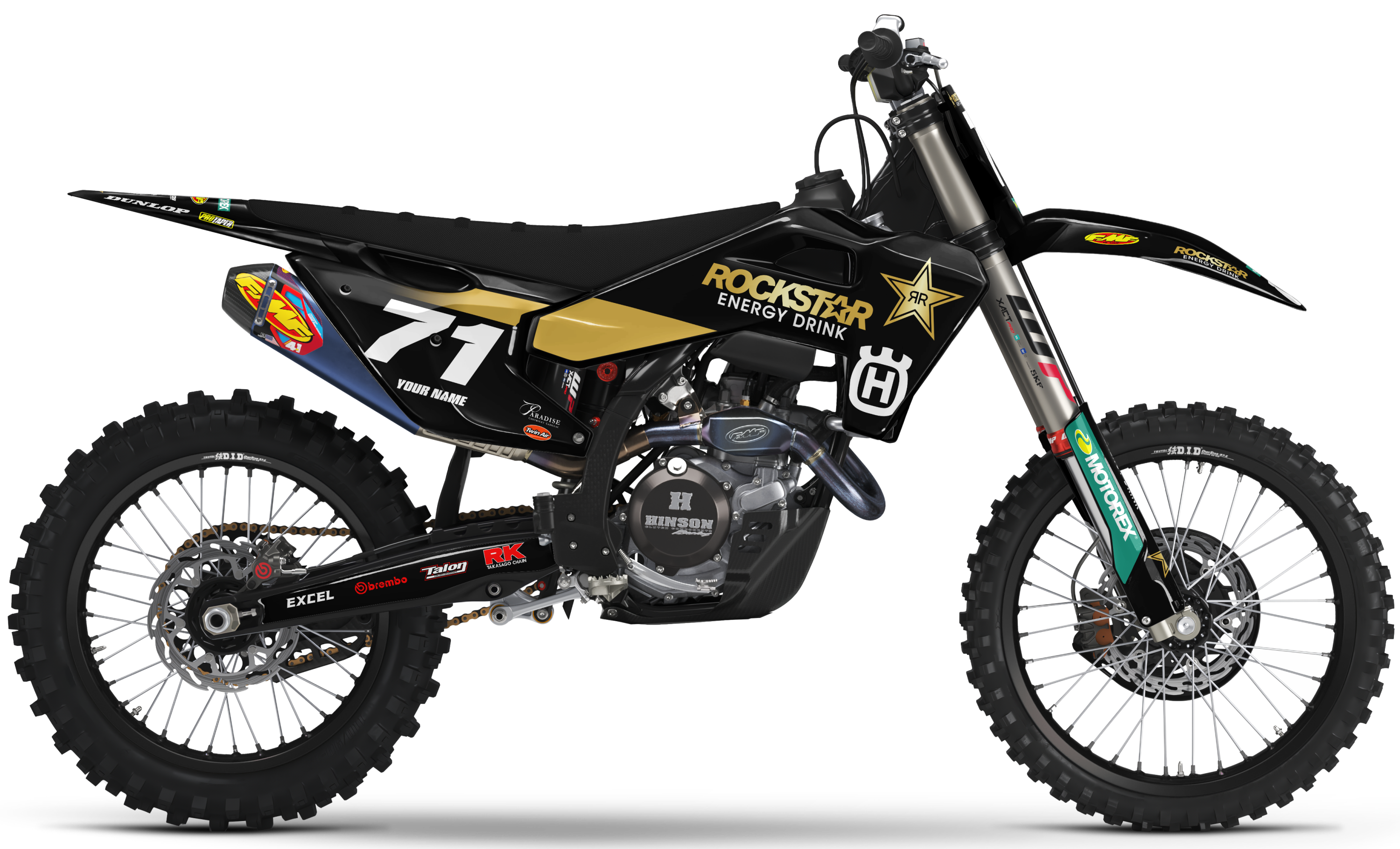 Husqvarna Graphics Kit - ROCKSTAR 22 | Black