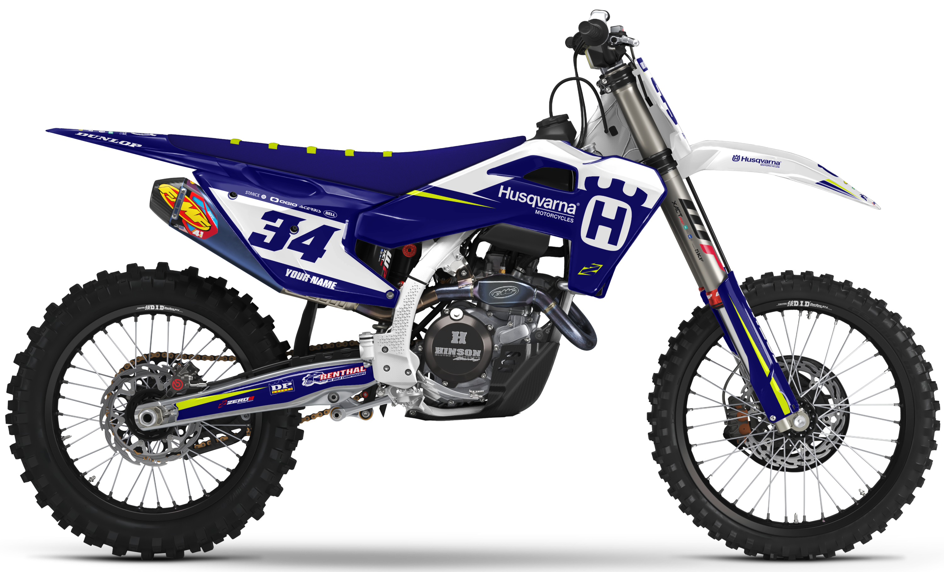 Husqvarna Graphics Kit - RUSH | Blue