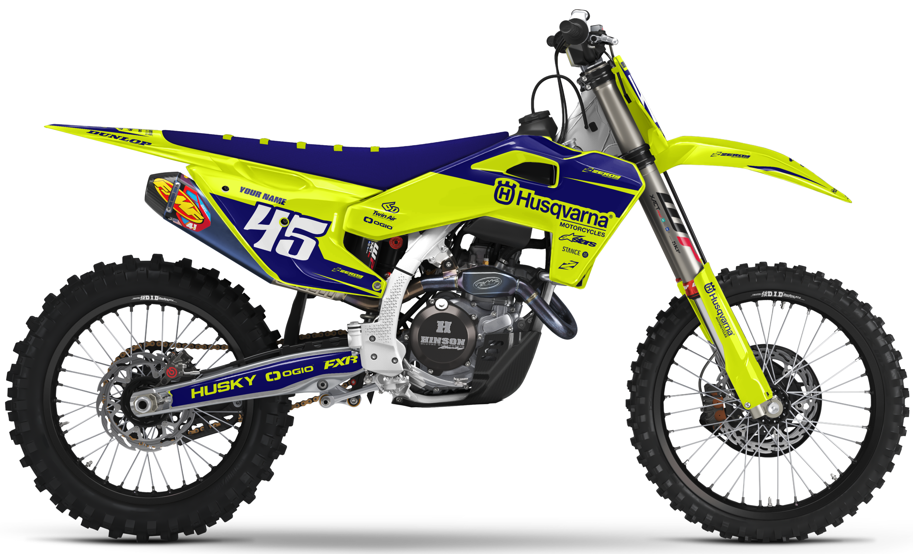 Husqvarna Graphics Kit - SHIFT | Vivid Yellow/Blue