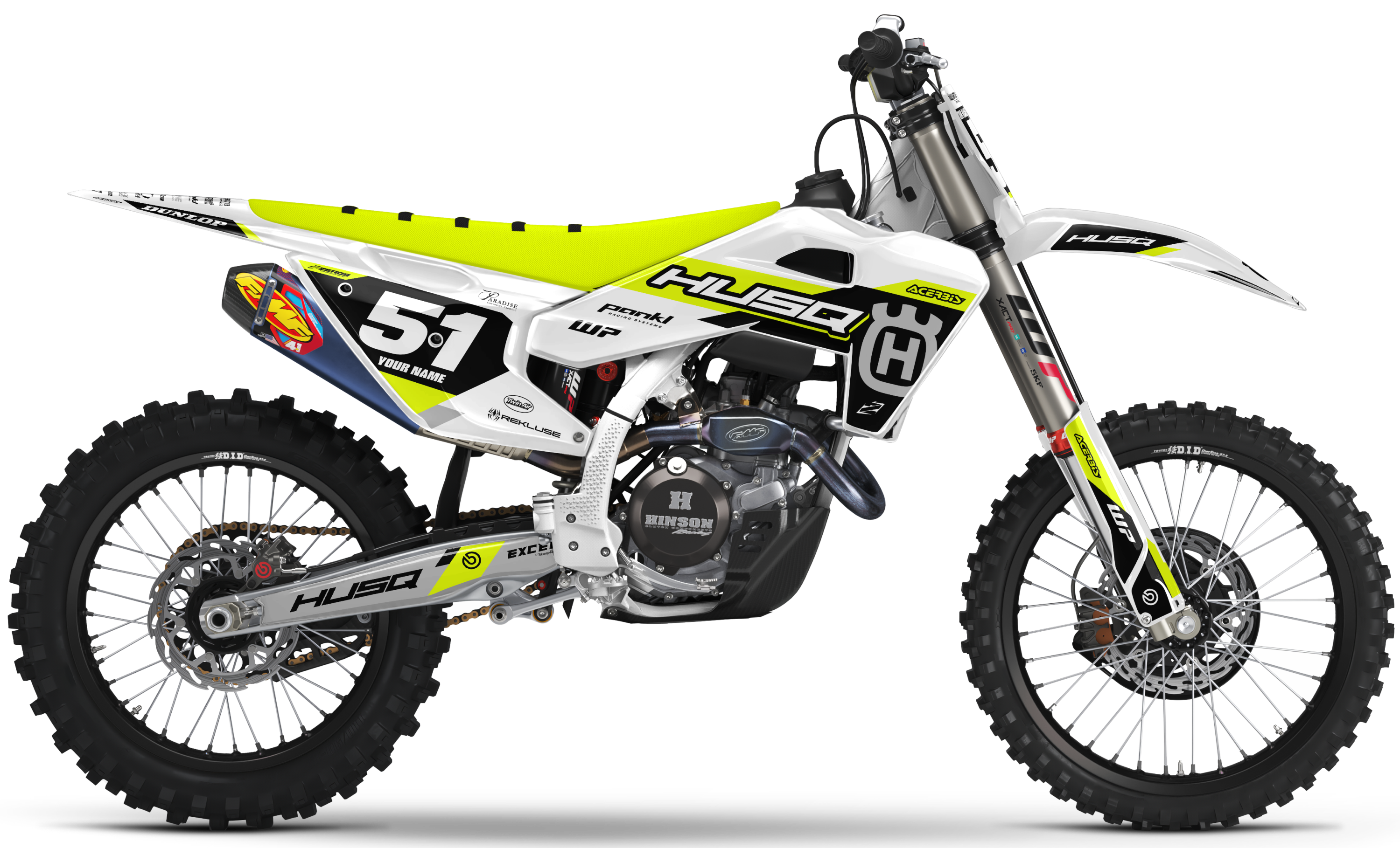 Husqvarna Graphics Kit - STUX | White/Black/Vivid Yellow