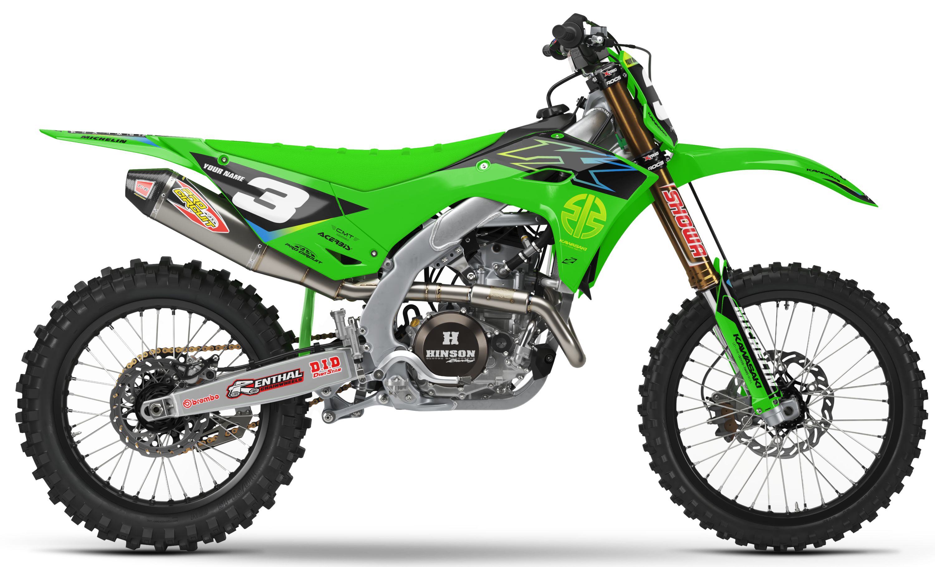 Kawasaki Graphics Kit - ATOM | Green