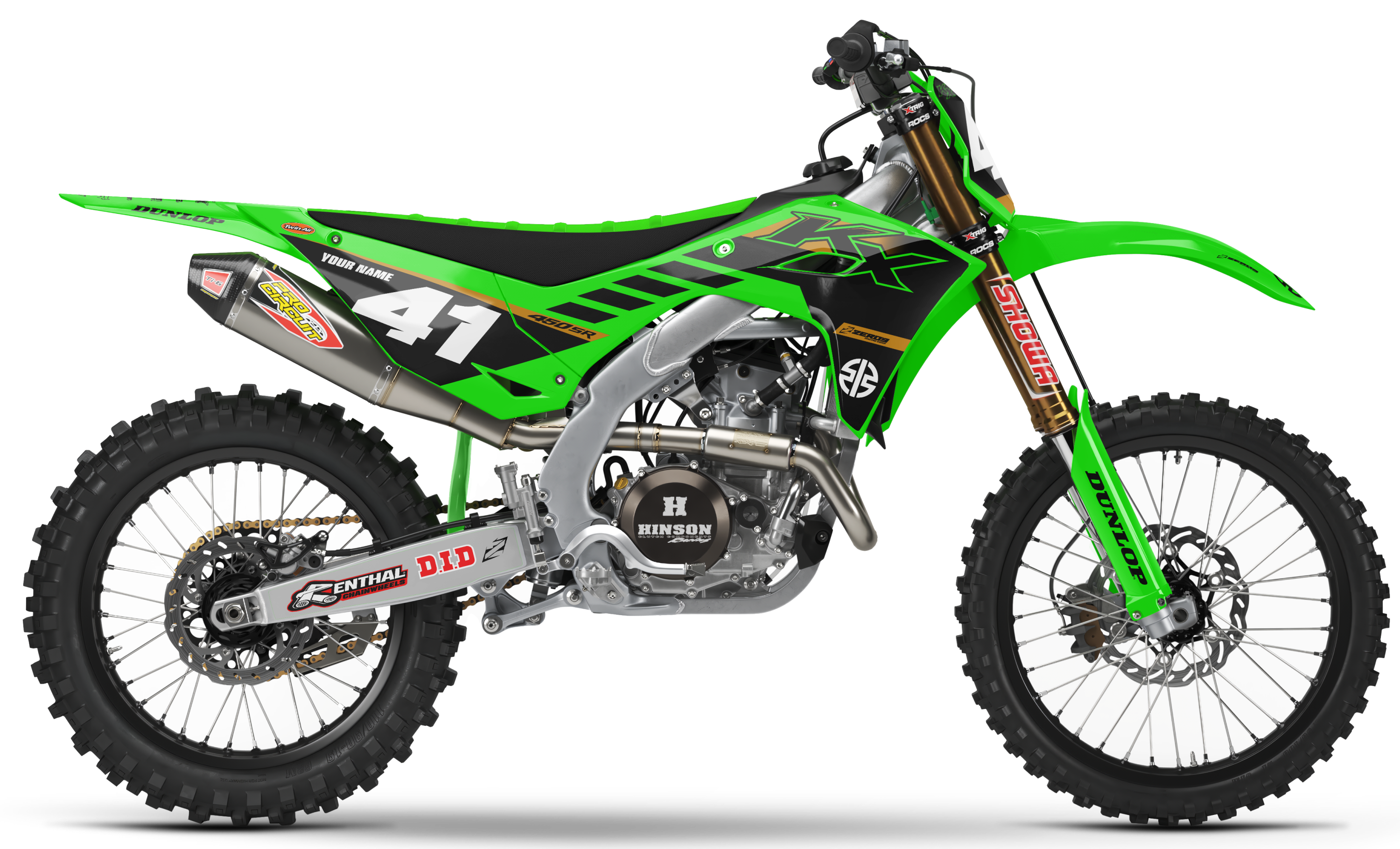 Kawasaki Graphics Kit - BOLD | Green