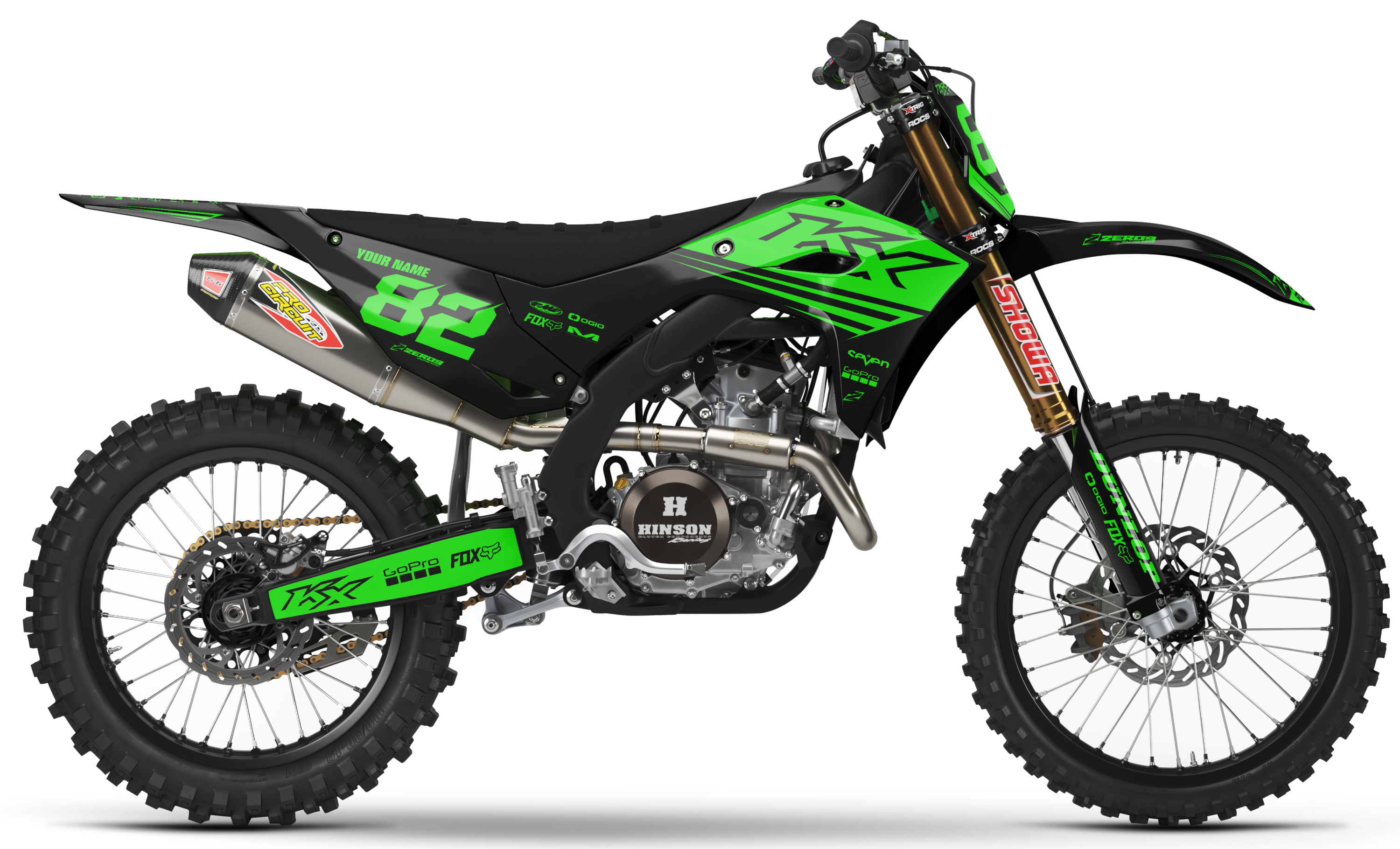 Kawasaki Graphics Kit - EDGE | Black