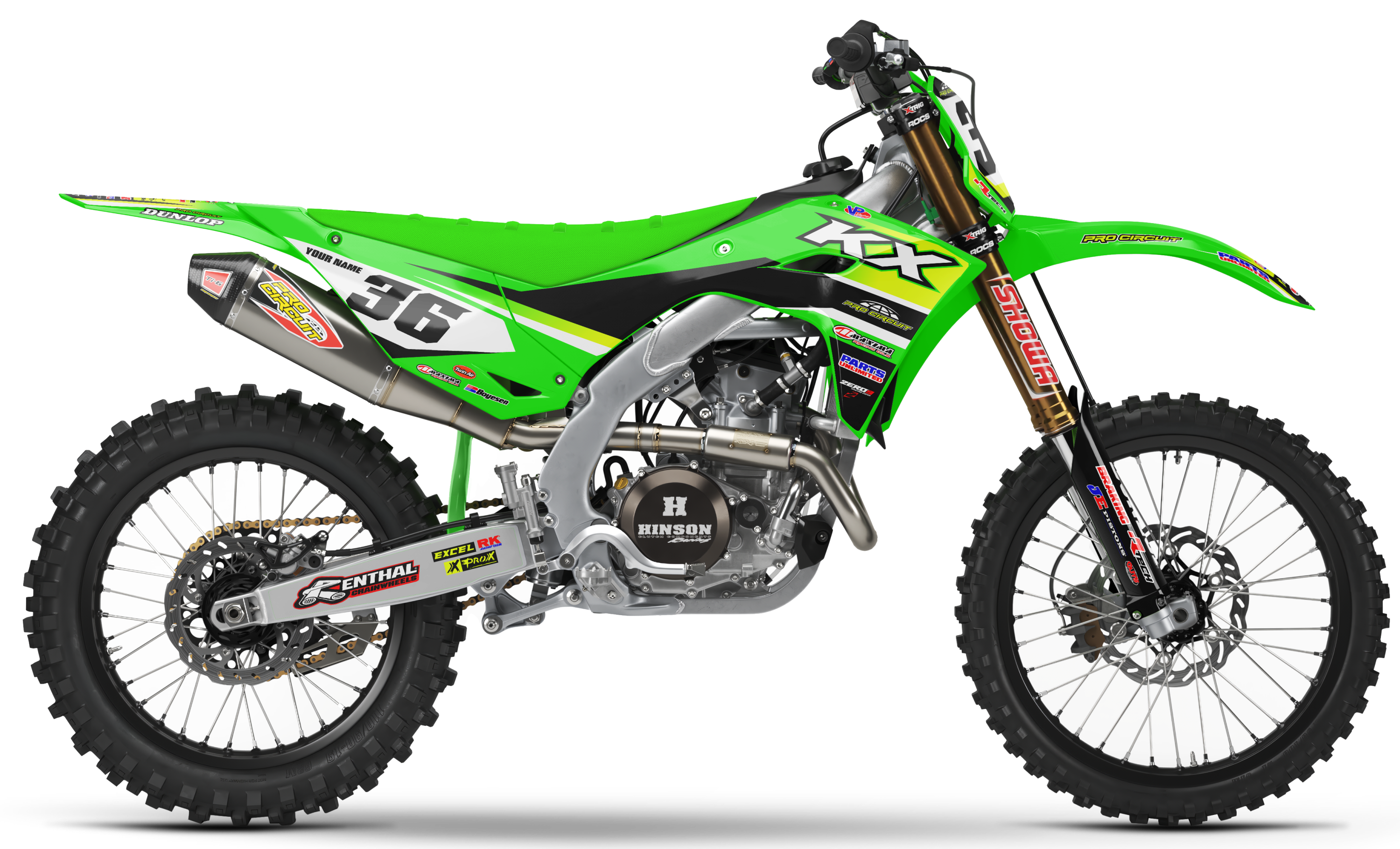Kawasaki Graphics Kit - ELEMENT | Green