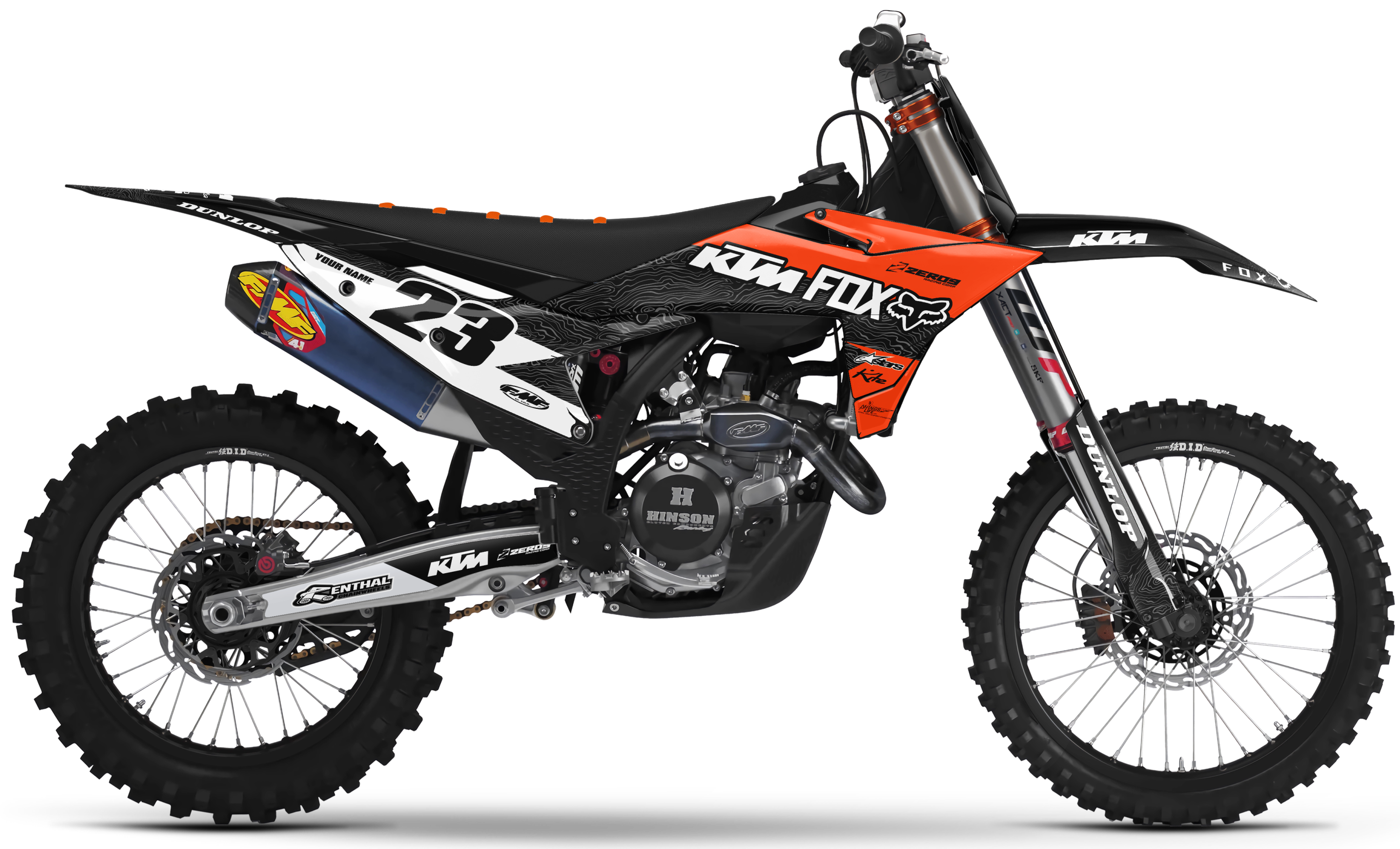 KTM Graphics Kit - Mist | Orange