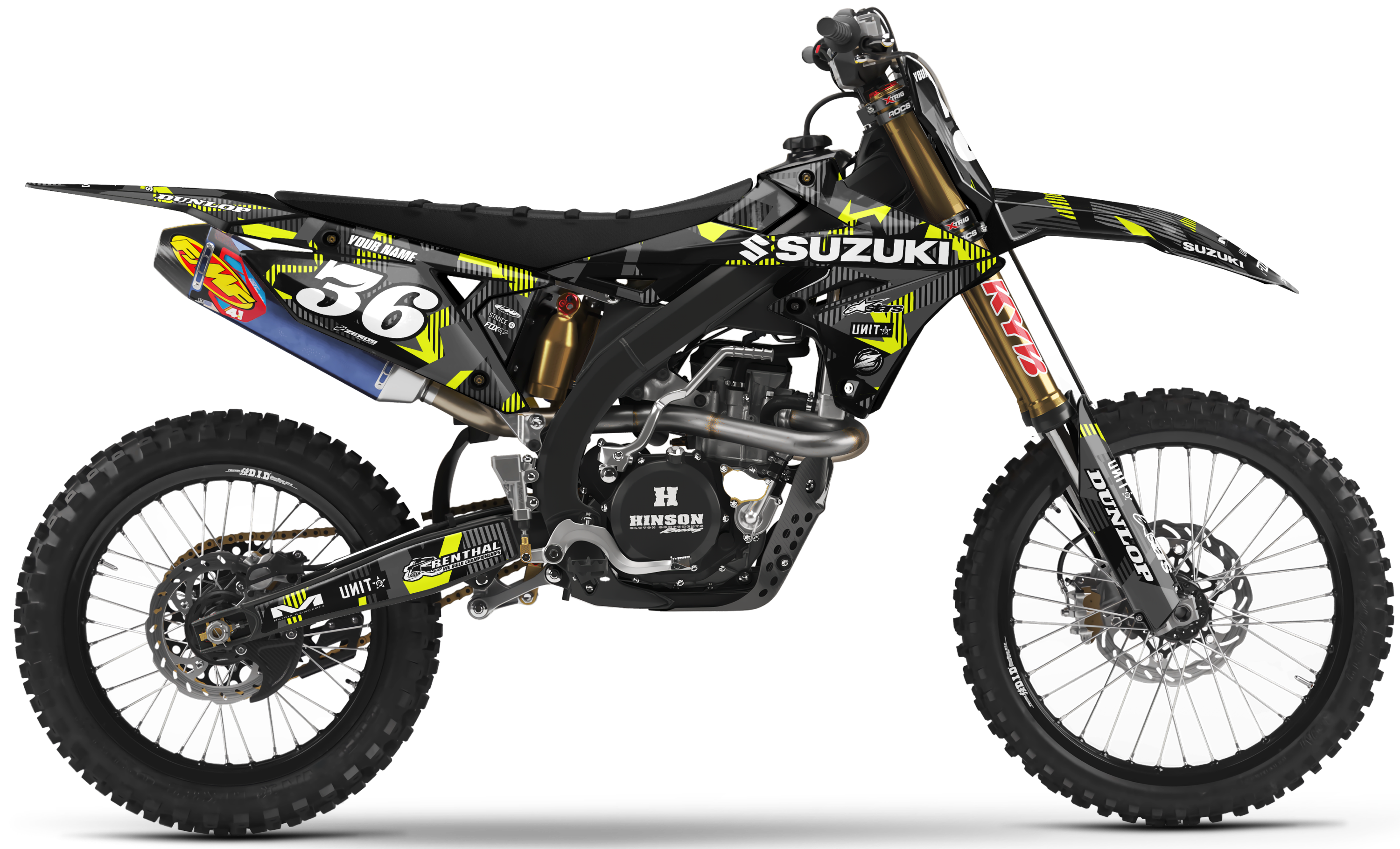 Suzuki Graphics Kit - LAZR | Black