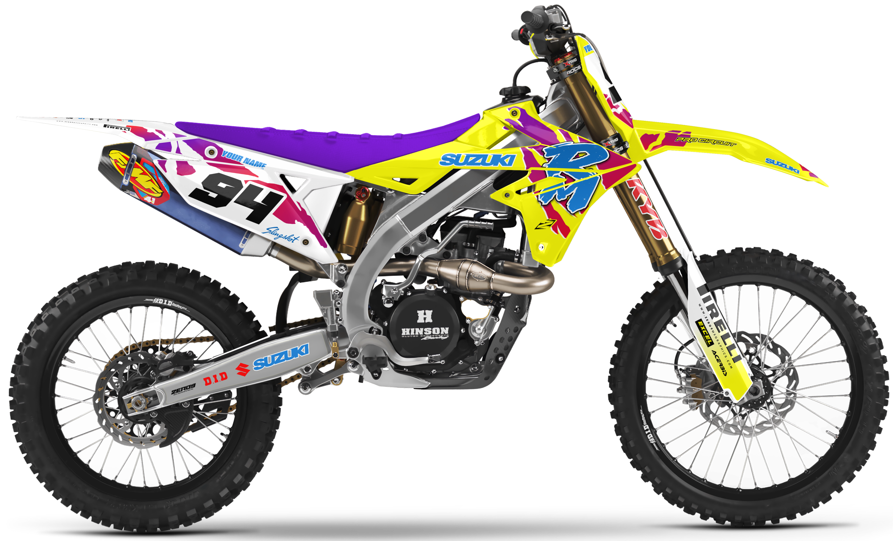 Suzuki Graphics Kit - SLINGSHOT | Yellow