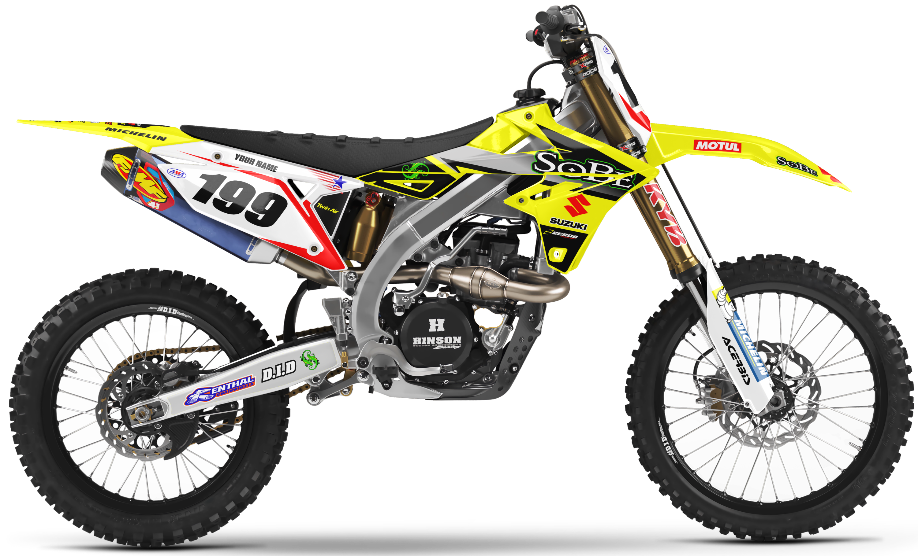 Suzuki Graphics Kit - SOBE | Yellow