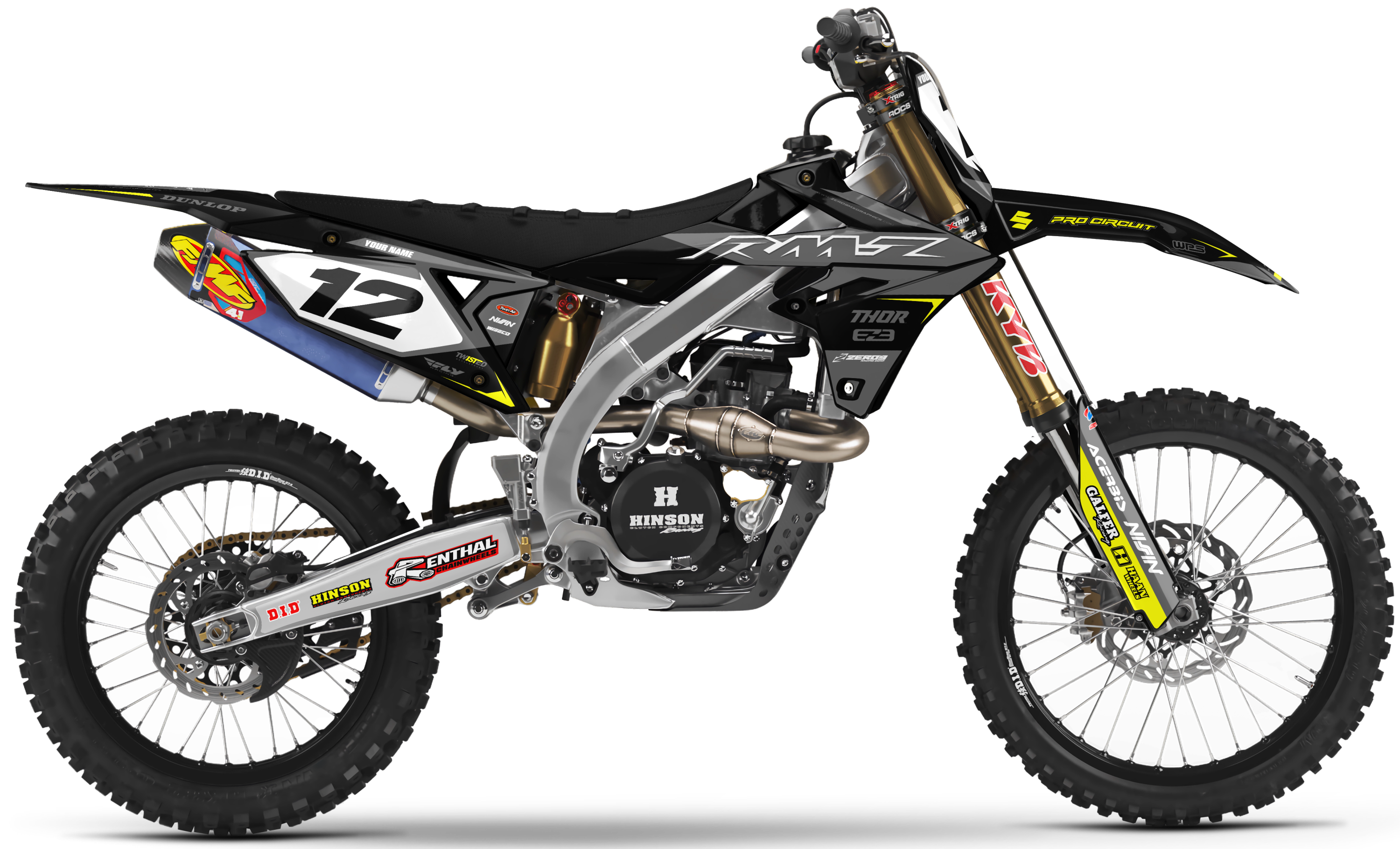 Suzuki Graphics Kit - ZEST | Black