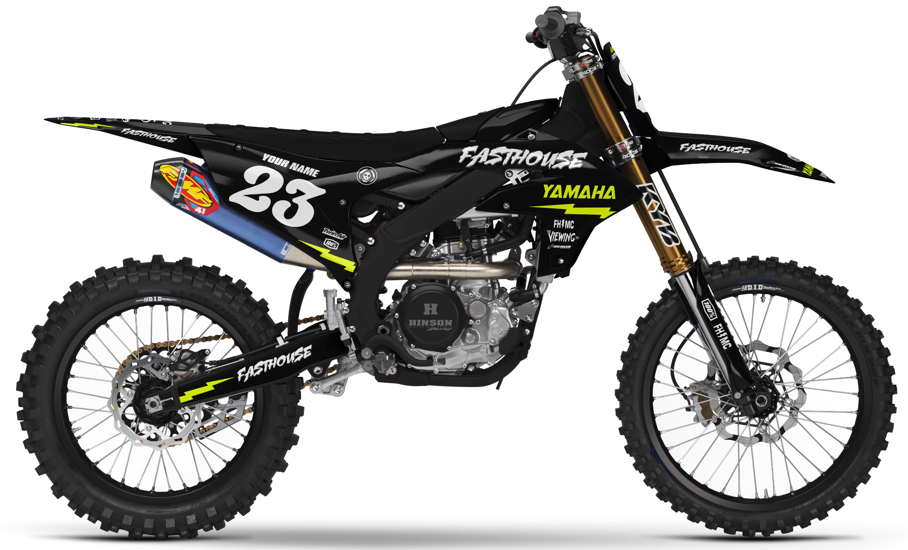 Yamaha Graphics Kit - FASTHOUSE | Black