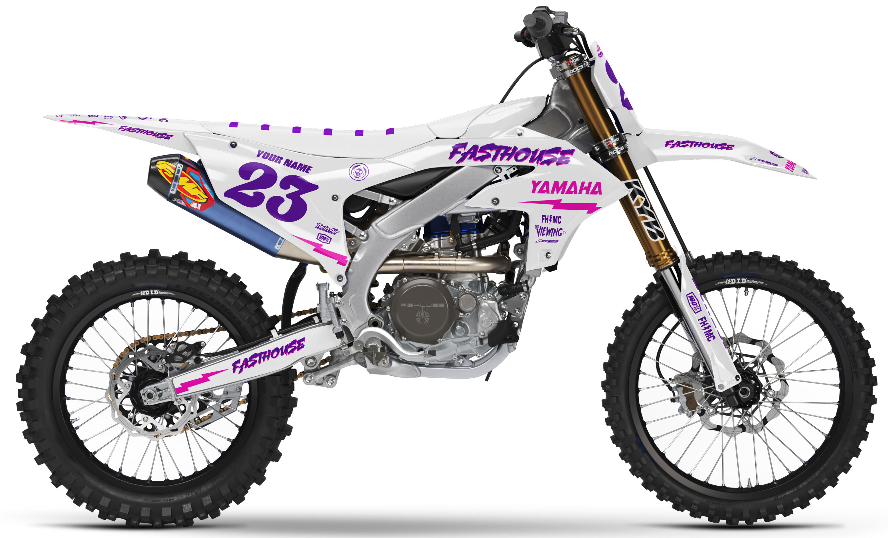 Yamaha Graphics Kit - FASTHOUSE | White