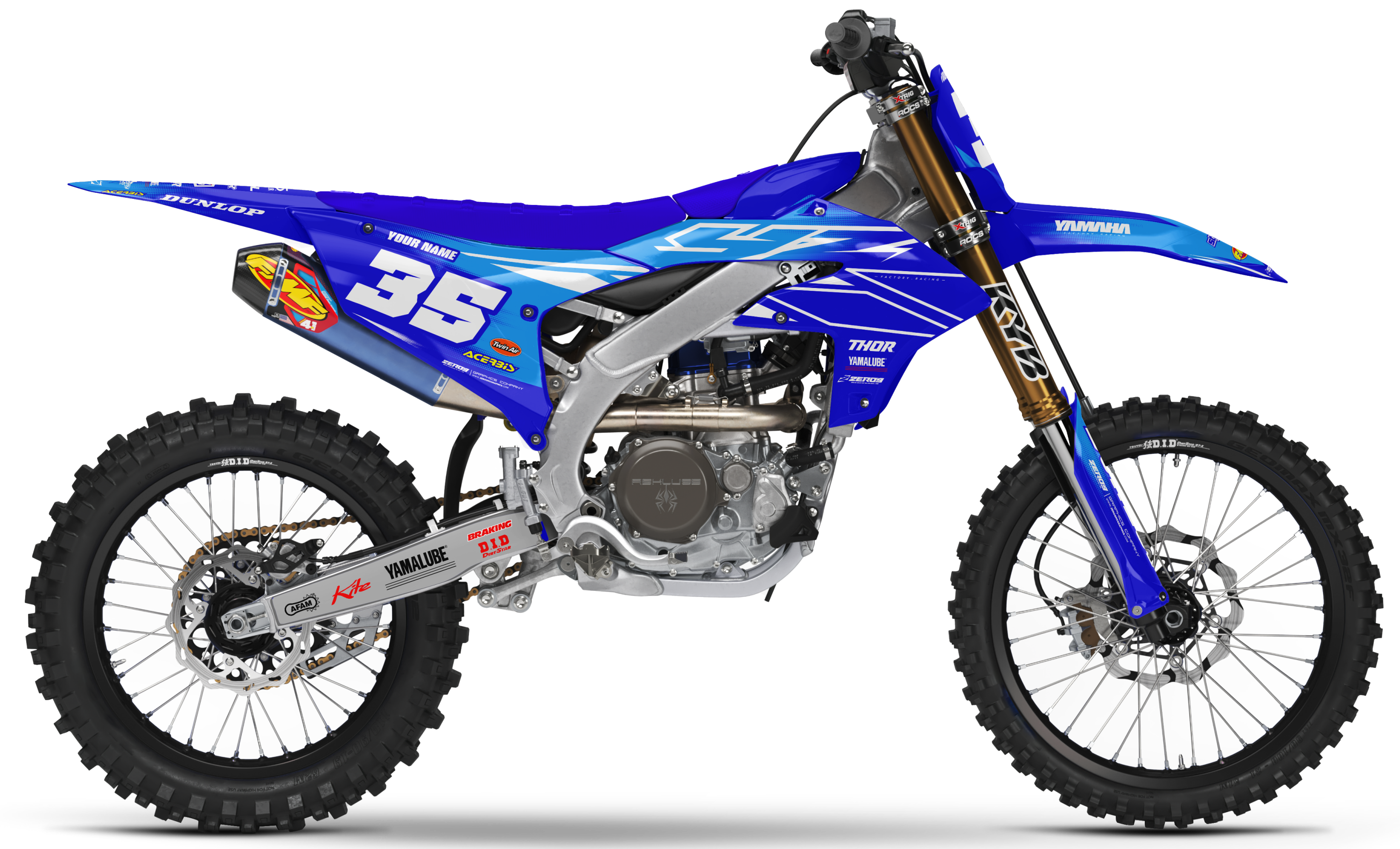 Yamaha Graphics Kit - POWR | Blue