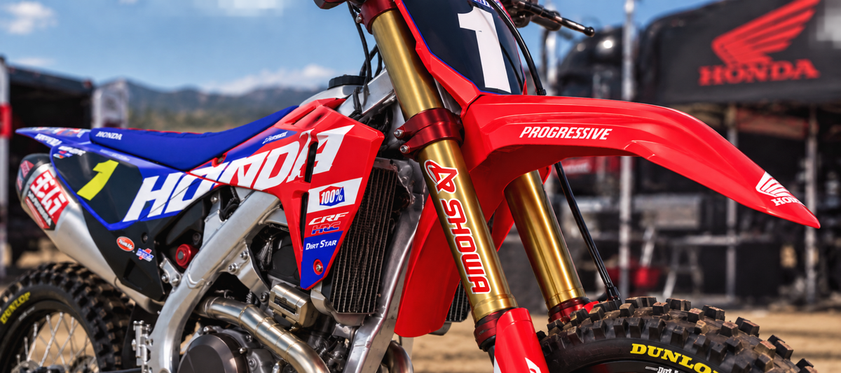 SHOWA Fork Decals - Premium Motocross Graphics